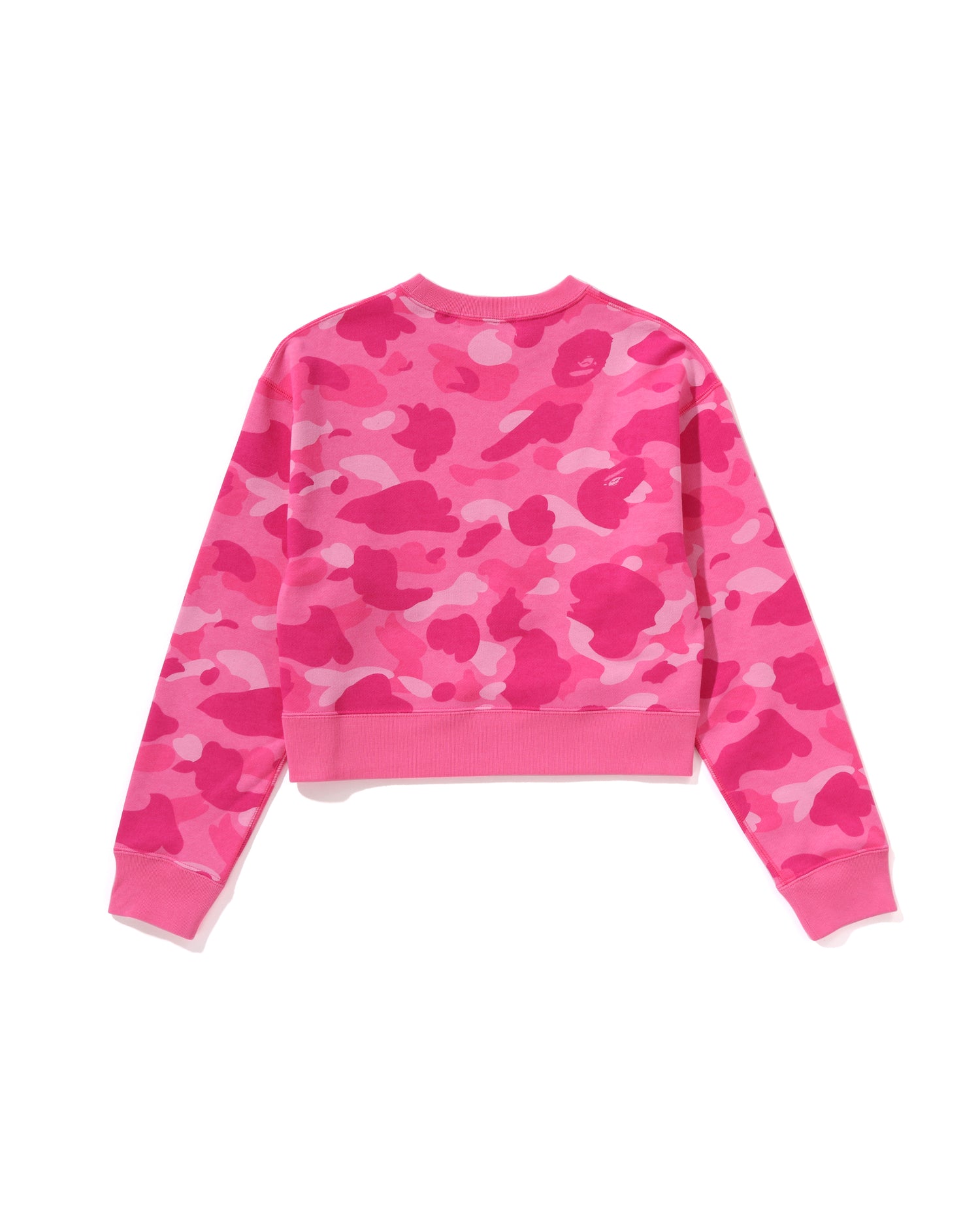A BATHING APE® Color Camo Cropped Crewneck Sweatshirt | Bape