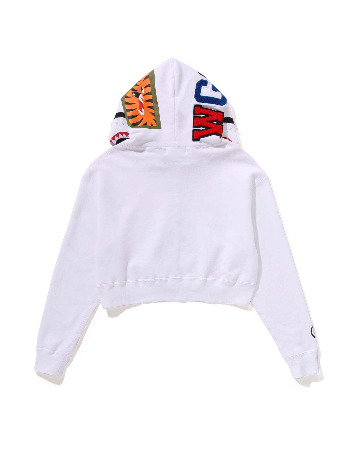 A BATHING APE® Shark Cropped Full Zip Hoodie | Bape official