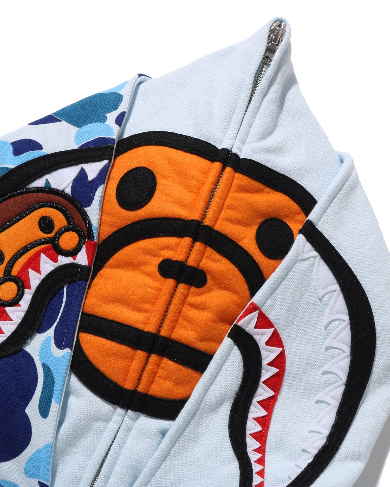 A BATHING APE® Milo Shark Full Zip Double Hoodie | Bape official