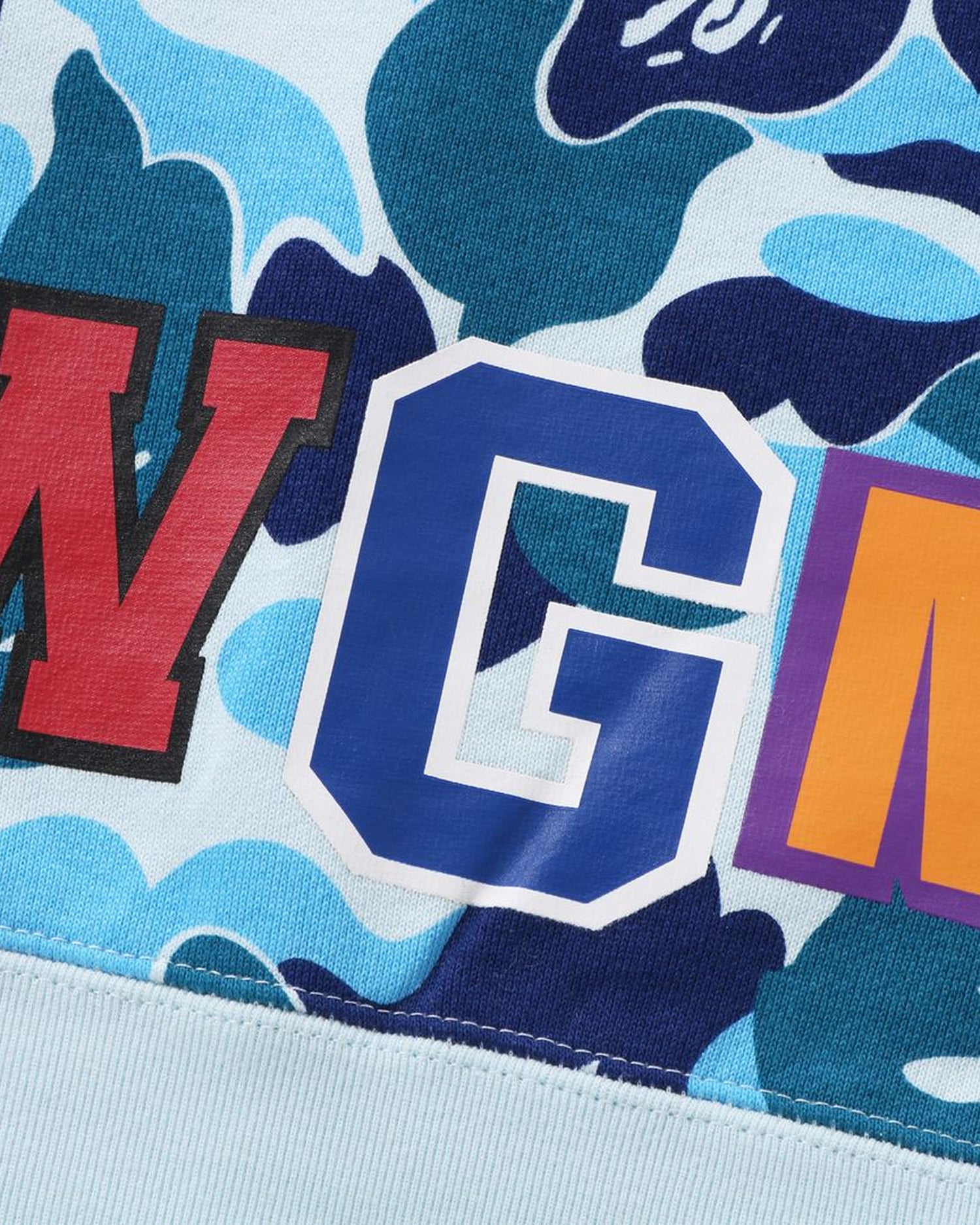 A BATHING APE® Abc Camo Shark Crewneck Sweatshirt | Bape