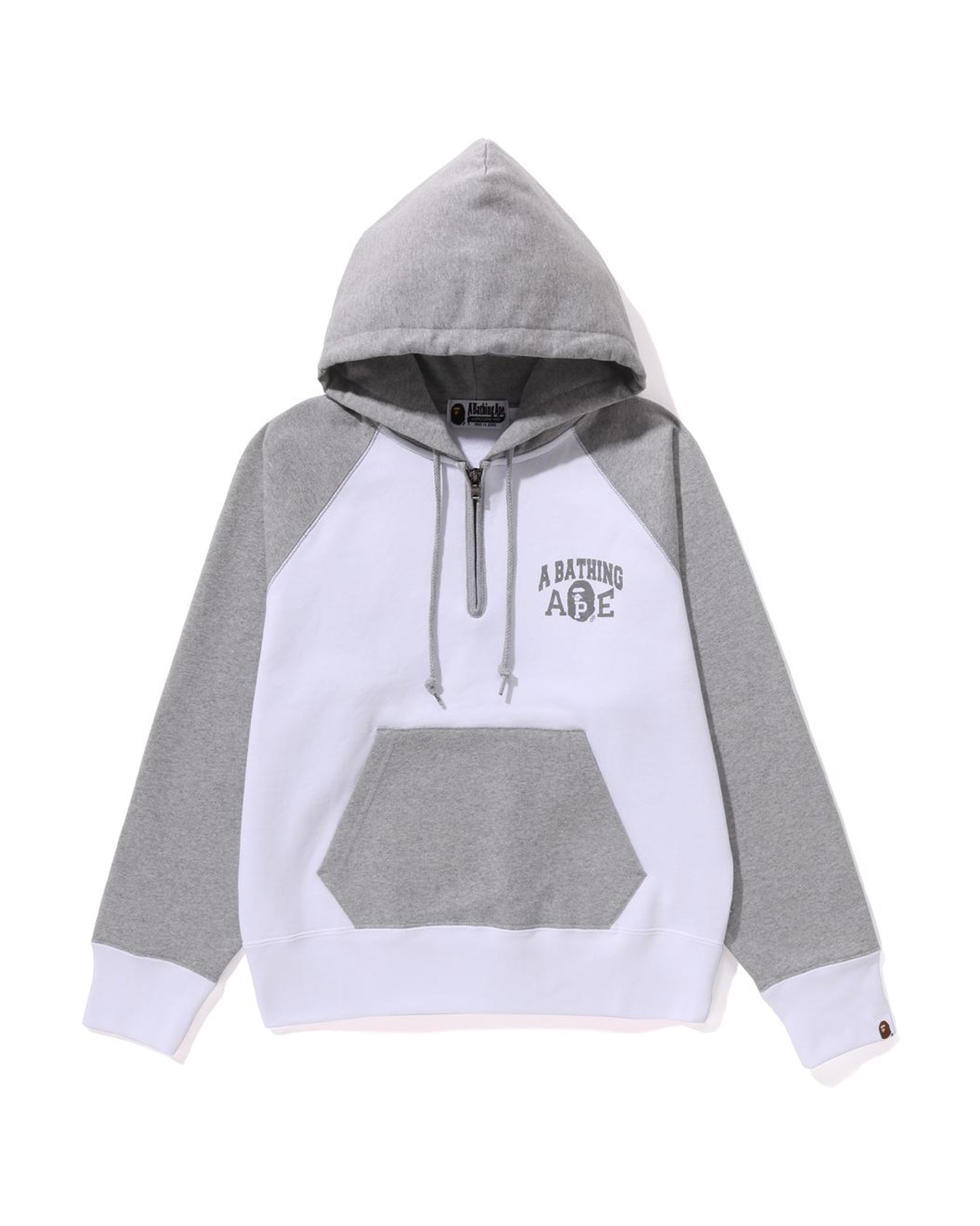 Bape half zip pullover hoodie hotsell