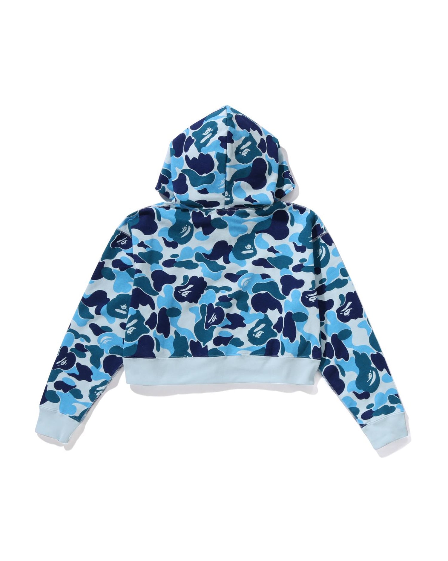 Light blue bape hoodie hotsell