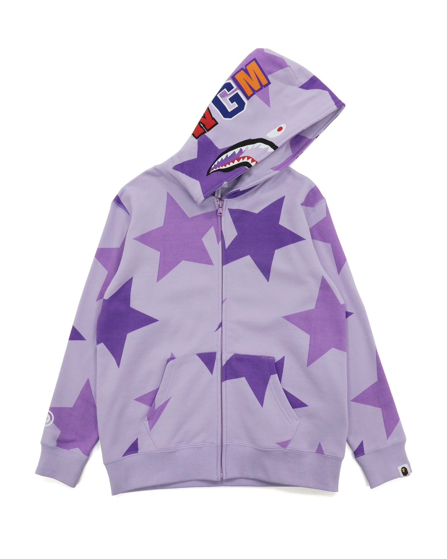 A BATHING APE Sta Pattern Shark Full Zip Hoodie Bape official website INT.BAPE.COM