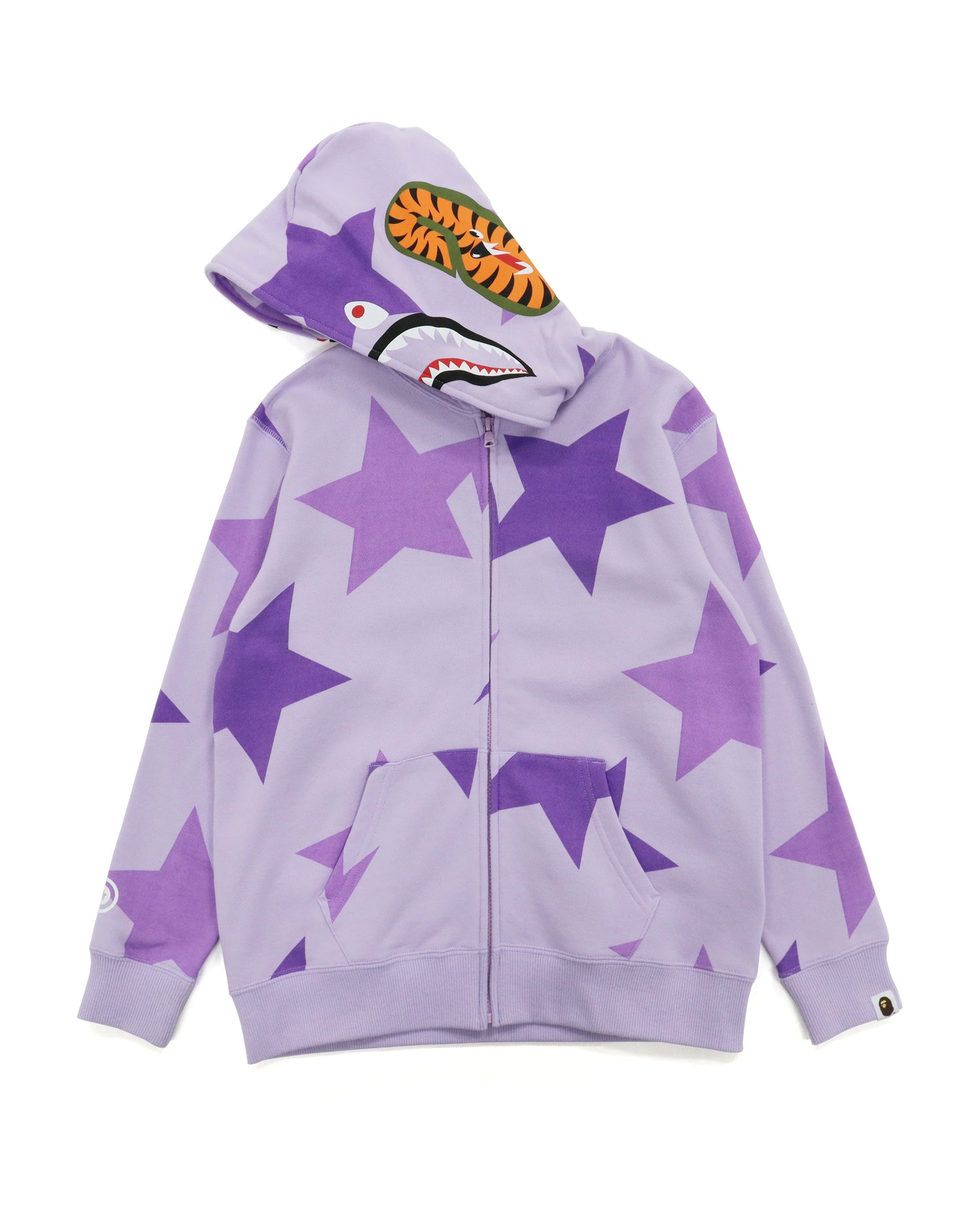 Bape hoodie purple shark hotsell