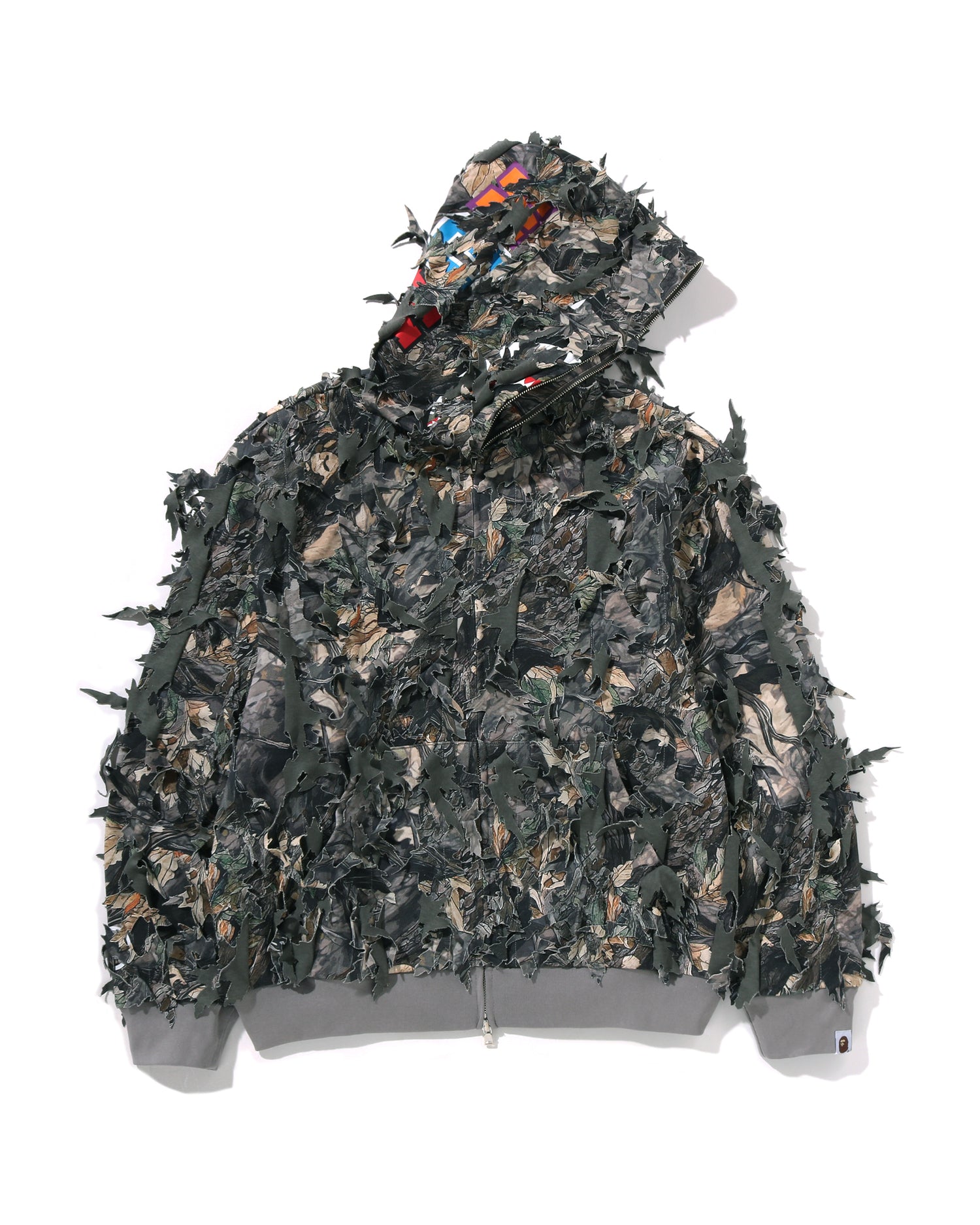 A BATHING APE® Tree Edge Camo Laser Cut Cropped Shark Full