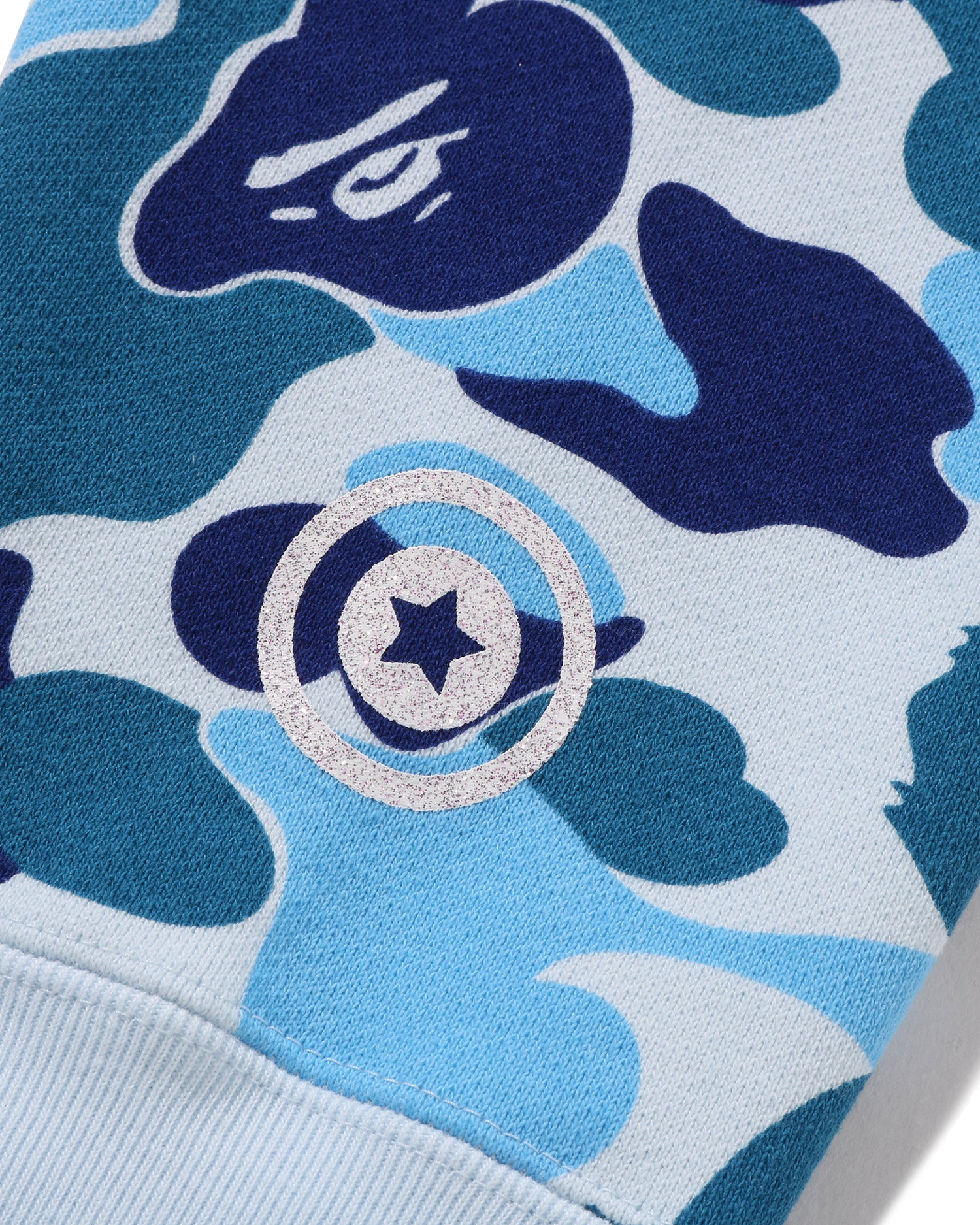 A BATHING APE® Abc Camo Crystal Stone Shark Cropped Full Zip