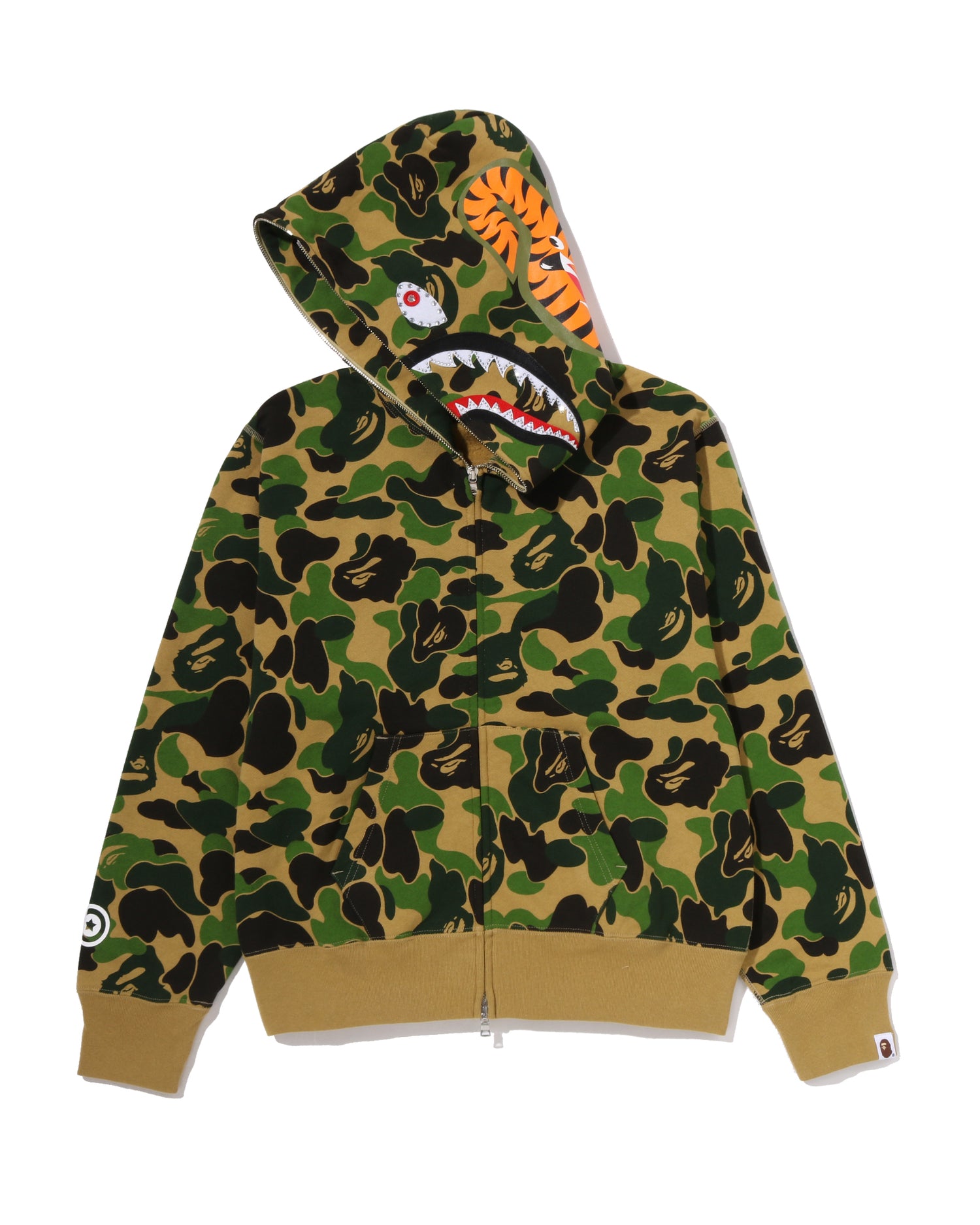 A BATHING APE® ABC Camo Crystal Stone Shark Full Zip Hoodie | Bape