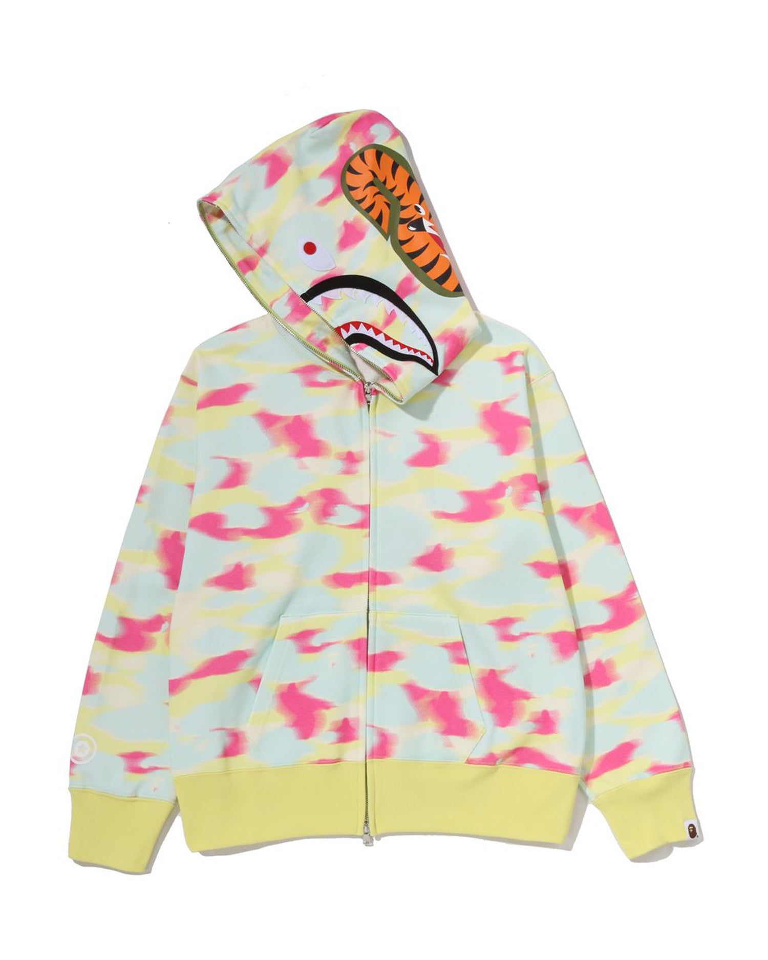 A BATHING APE® Screen Camo Shark Full Zip Hoodie | Bape official
