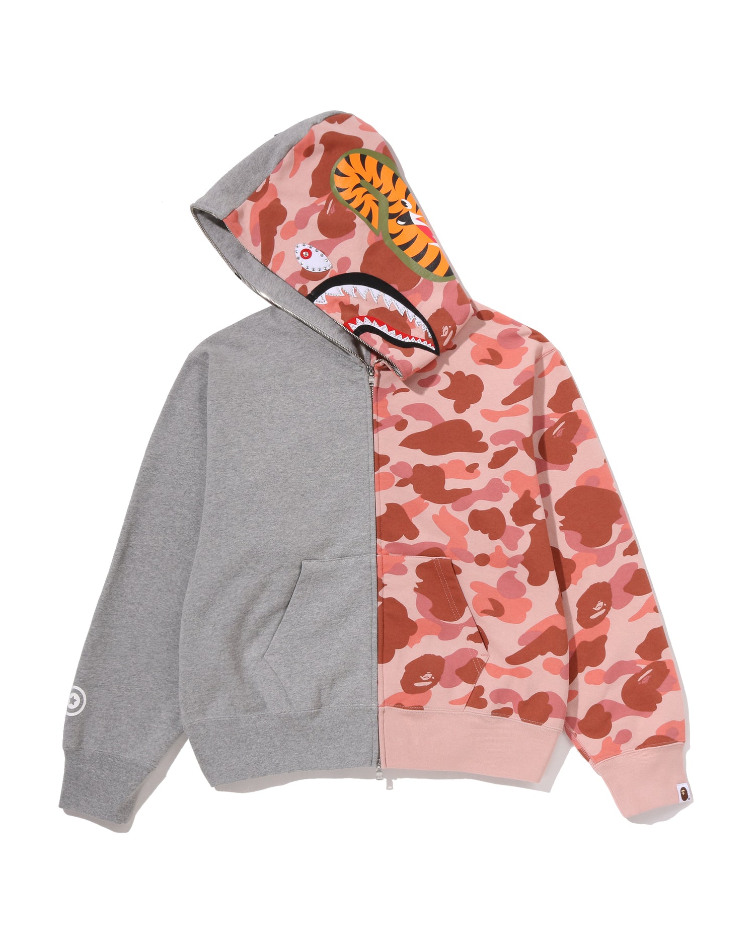 A BATHING APE® 1st Camo Crystal Stone Shark Full Zip Hoodie | Bape