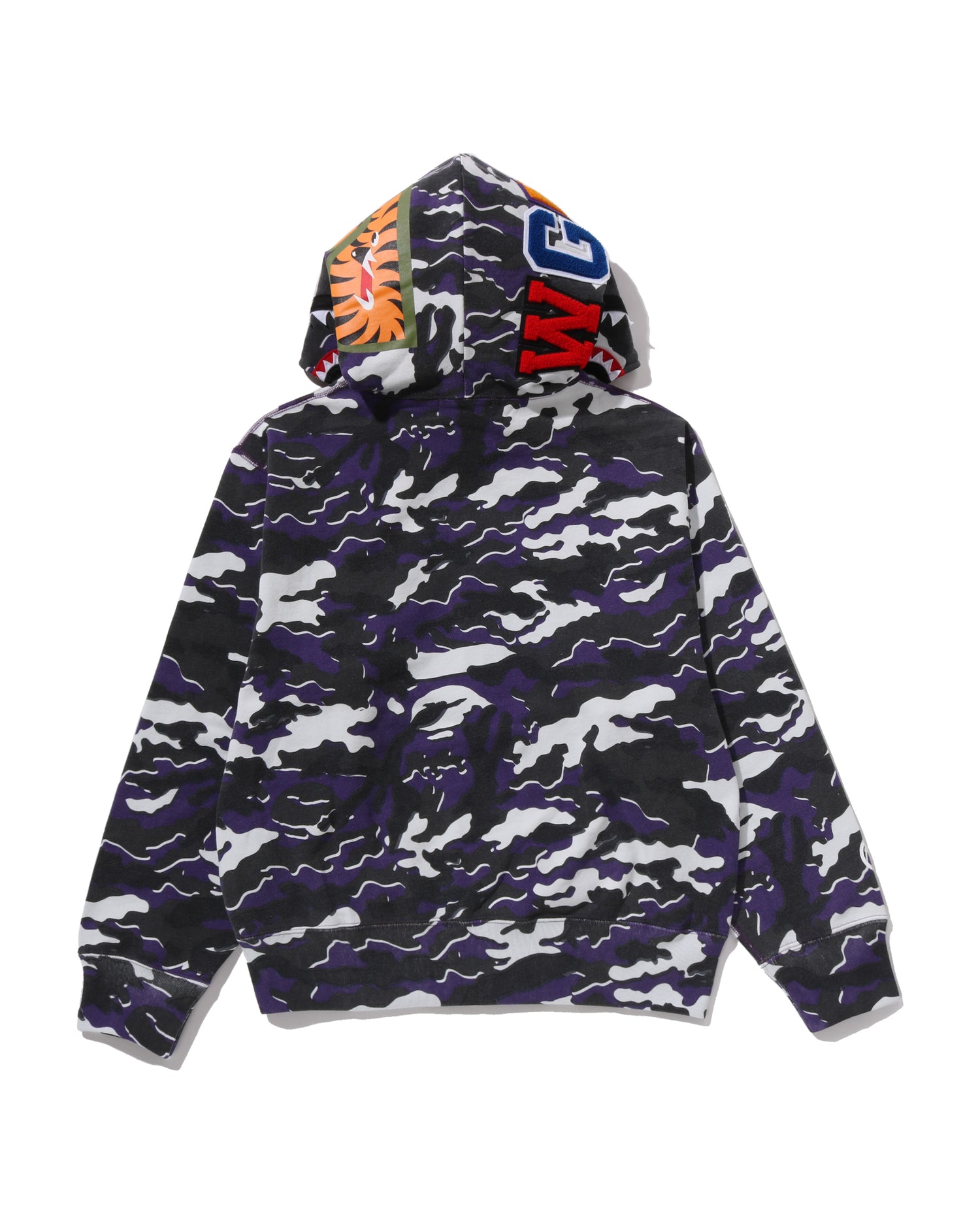 トップス BAPE WOODLAND CAMO SHARK FULL ZIP HOODIE A BATHING APE® Glitch Woodland Camo Shark Full Zip Hoodie | Bape