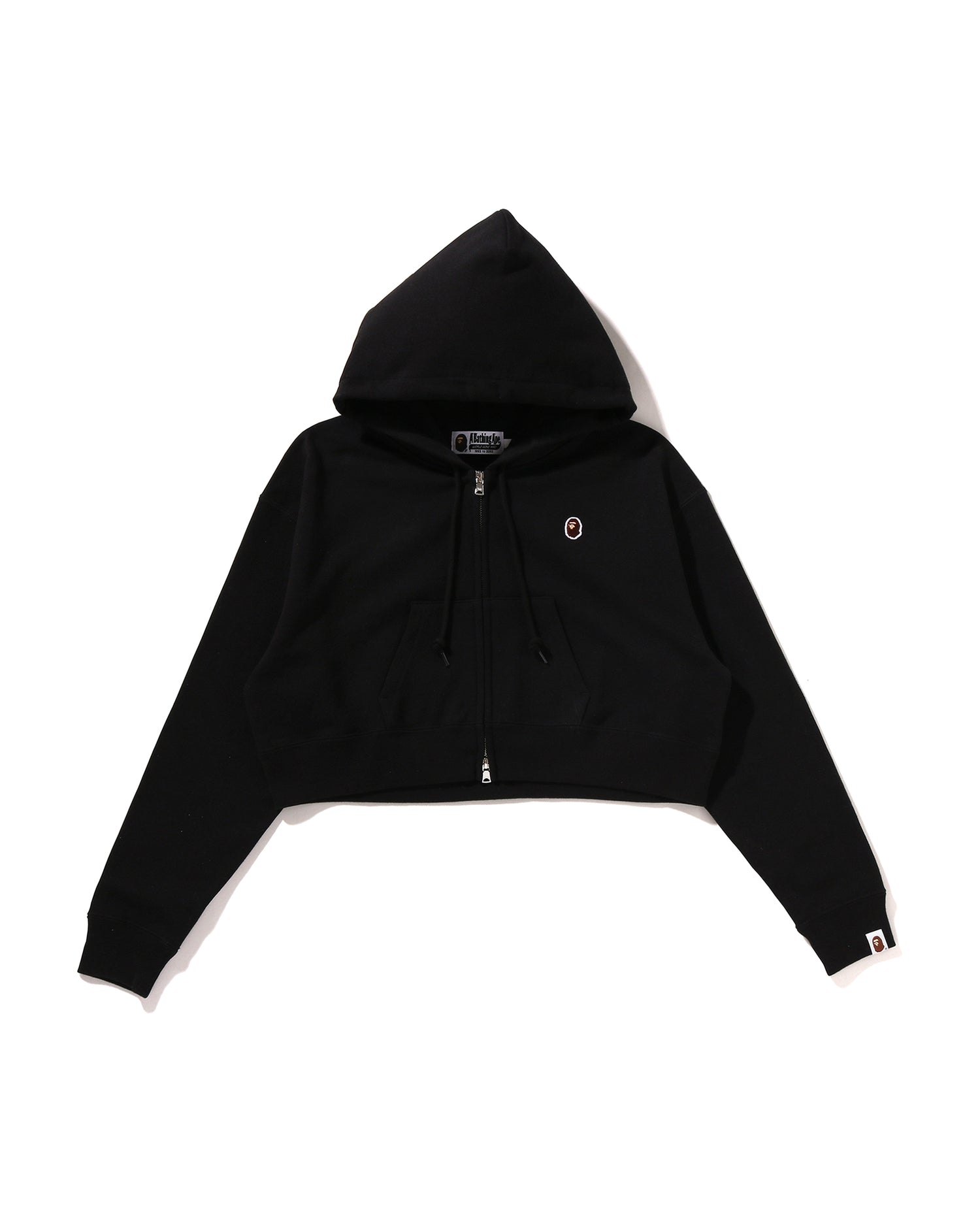 A BATHING APE® Ape Head One Point Cropped Zip Hoodie | Bape