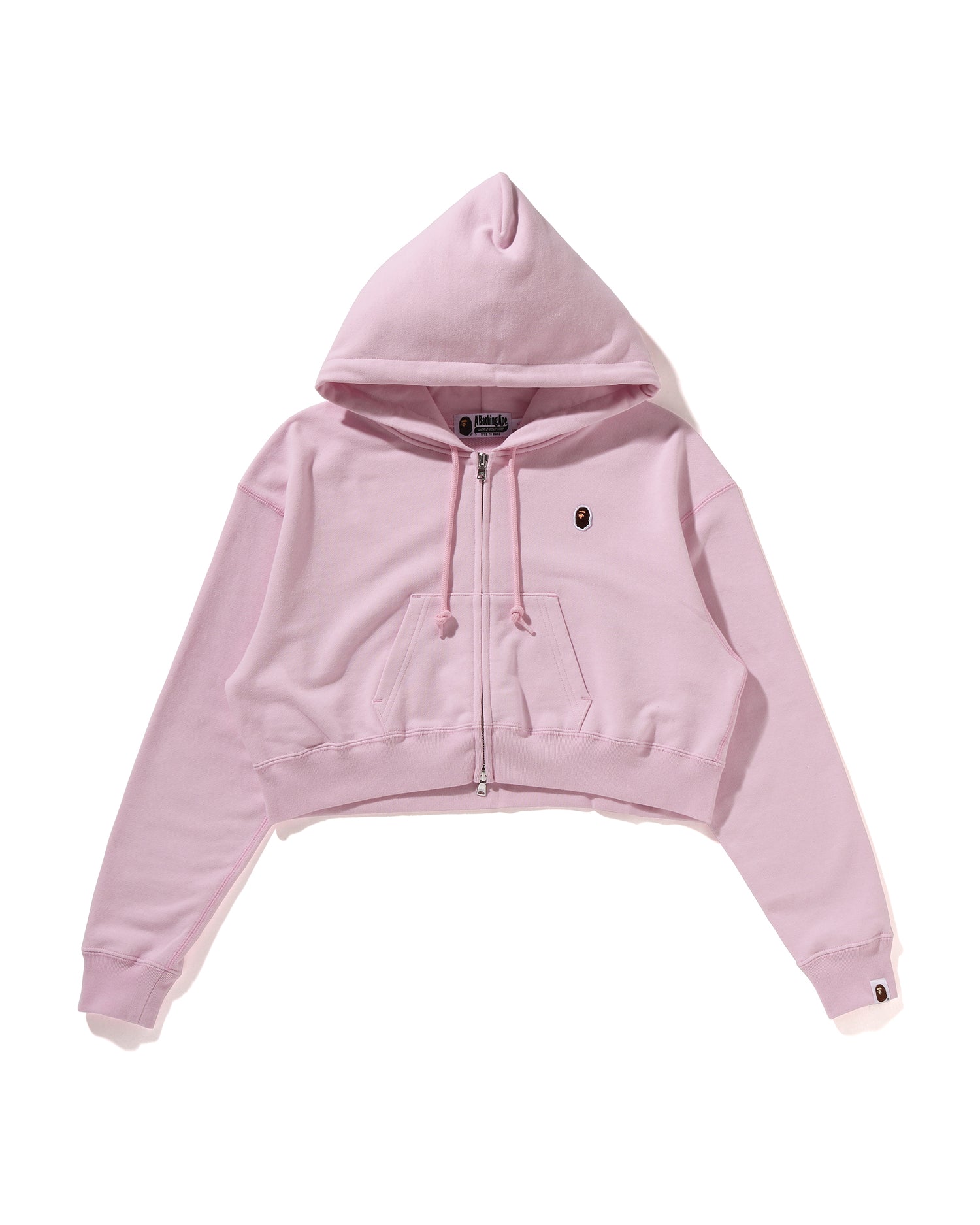 A BATHING APE® Ape Head One Point Cropped Zip Hoodie | Bape