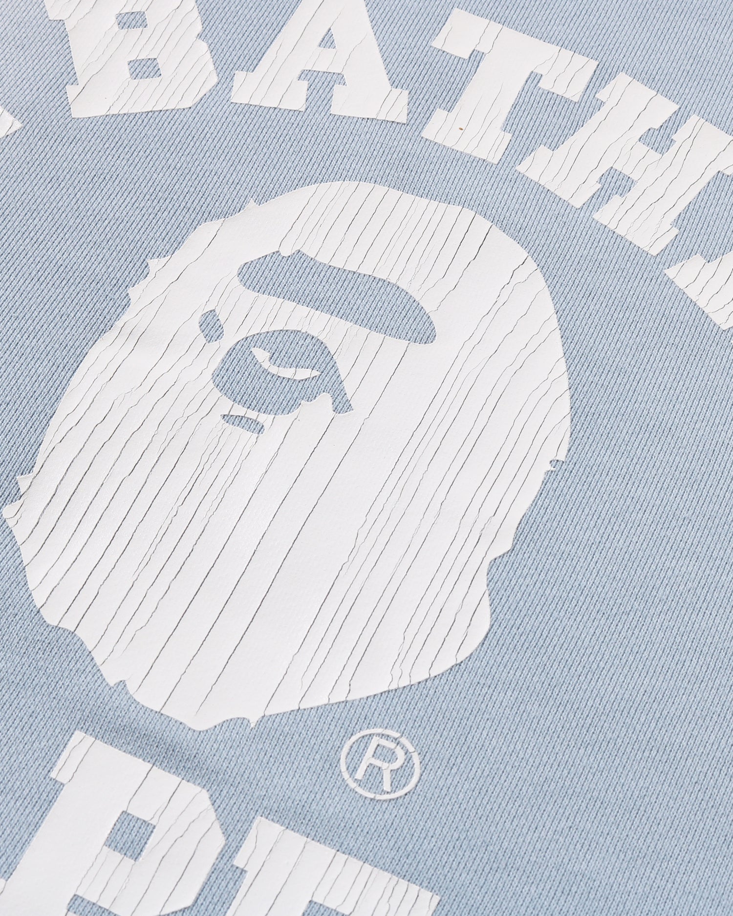 A BATHING APE® Vintage Washed College Crewneck Sweatshirt | Bape