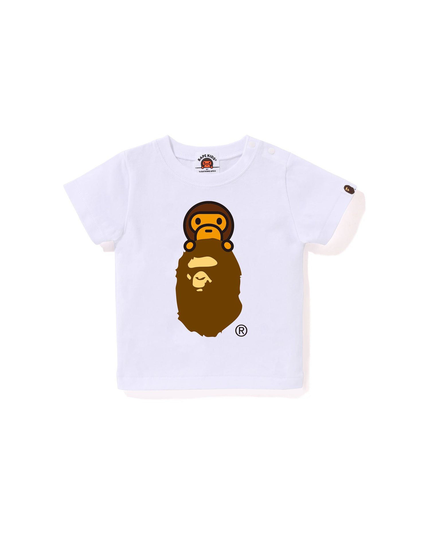 A BATHING APE® Babies Milo On Ape Head Tee | Bape official website
