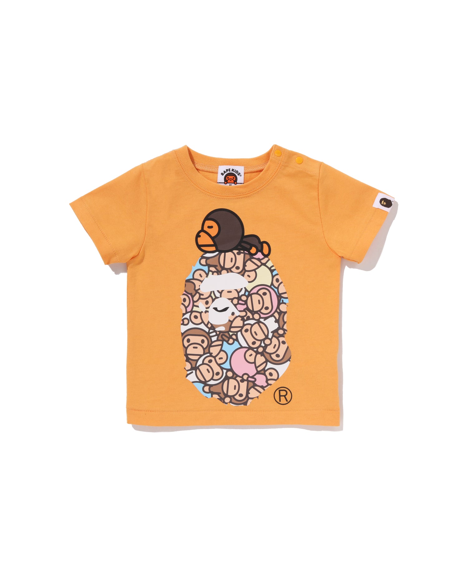 A BATHING APE® Babies All Baby Milo Multi Milo On Big Ape Tee