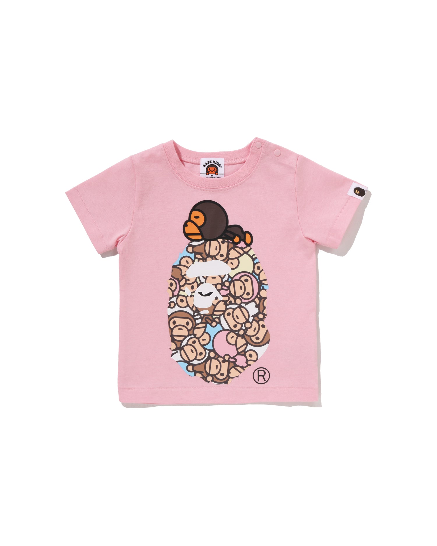 A BATHING APE® Babies All Baby Milo Multi Milo On Big Ape Tee
