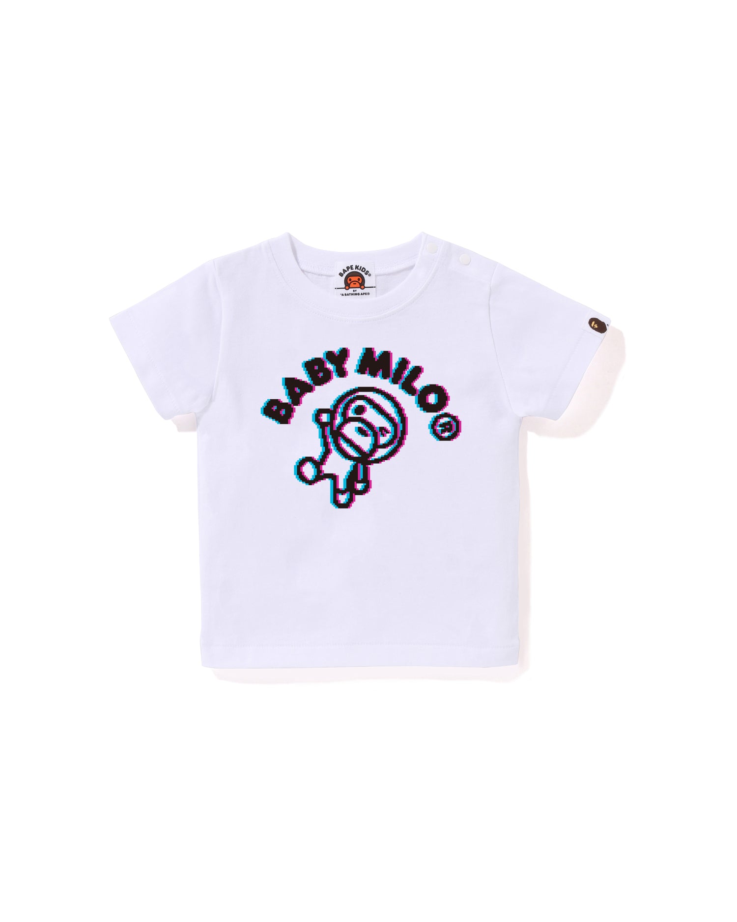 A BATHING APE® Babies Retro Pixel Winking Milo Tee | Bape official