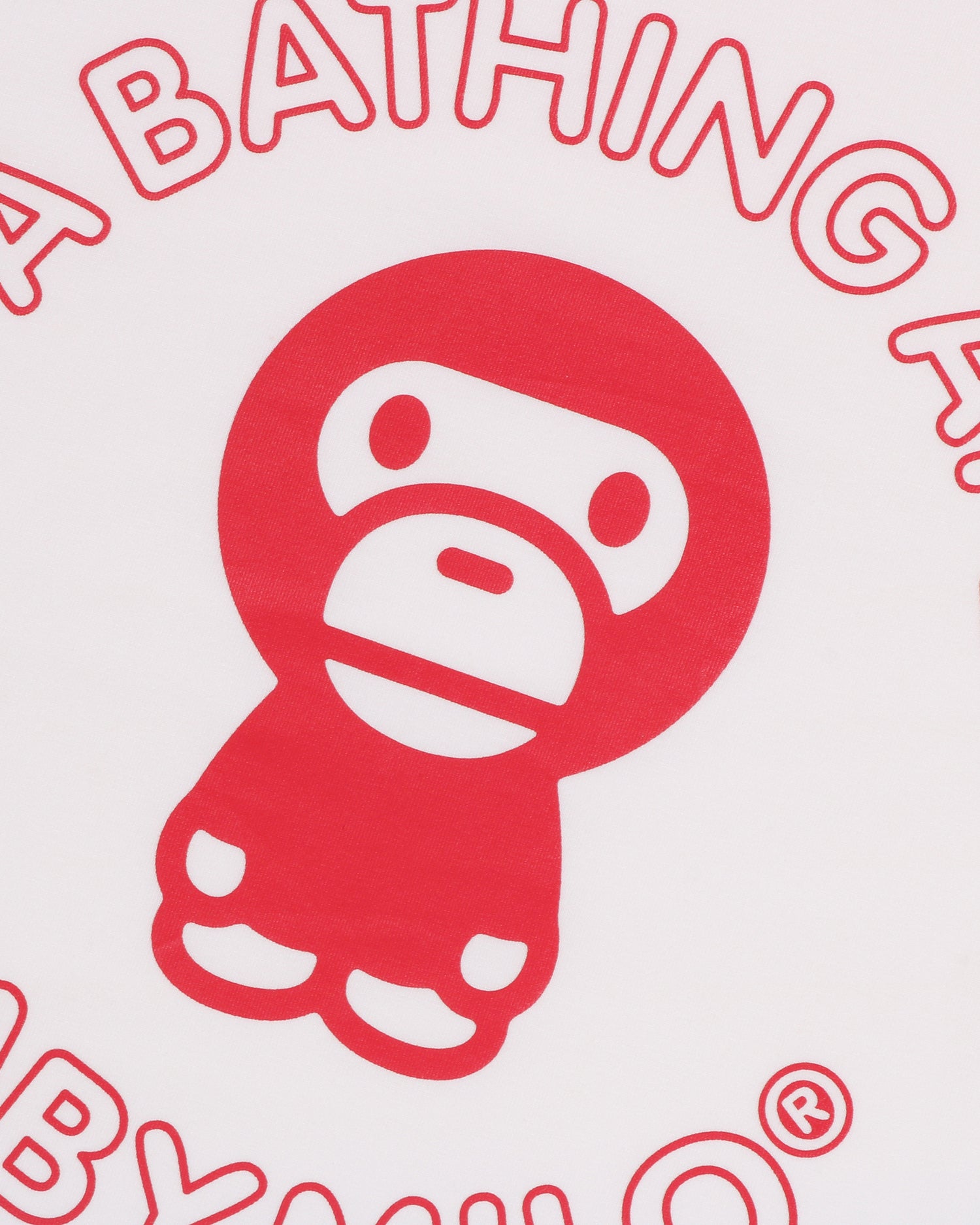 【新品未使用】　BAPE babymilo カモフラ　ロンパース　80 red A BATHING APE® Kids Baby Milo Trim Tee Jr | Bape official website