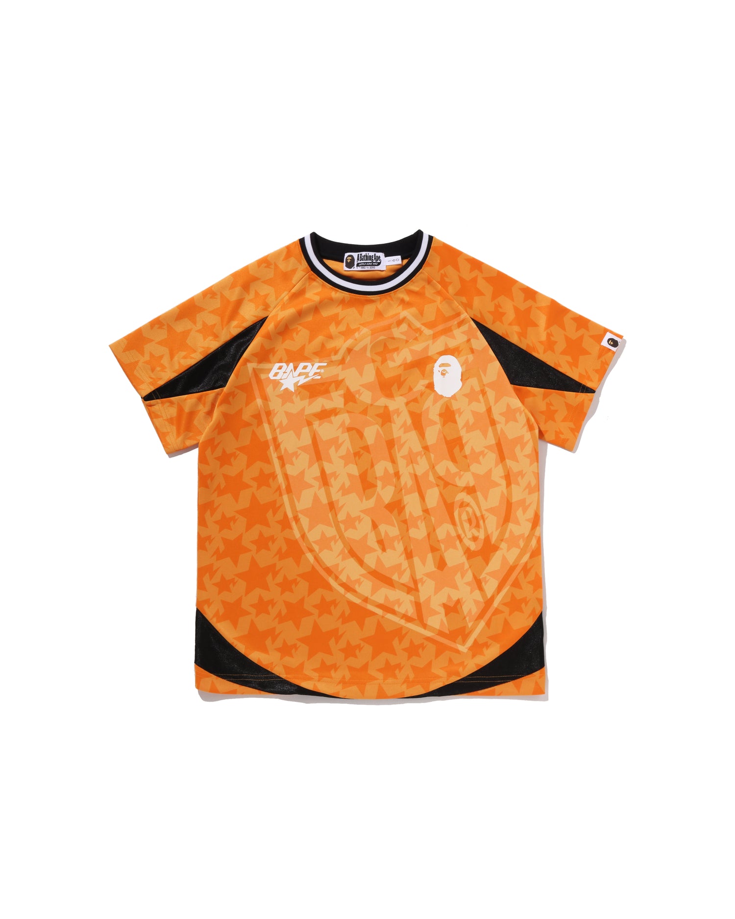 A BATHING APE® Kids STA Allover Soccer Game Tee Jr | Bape official