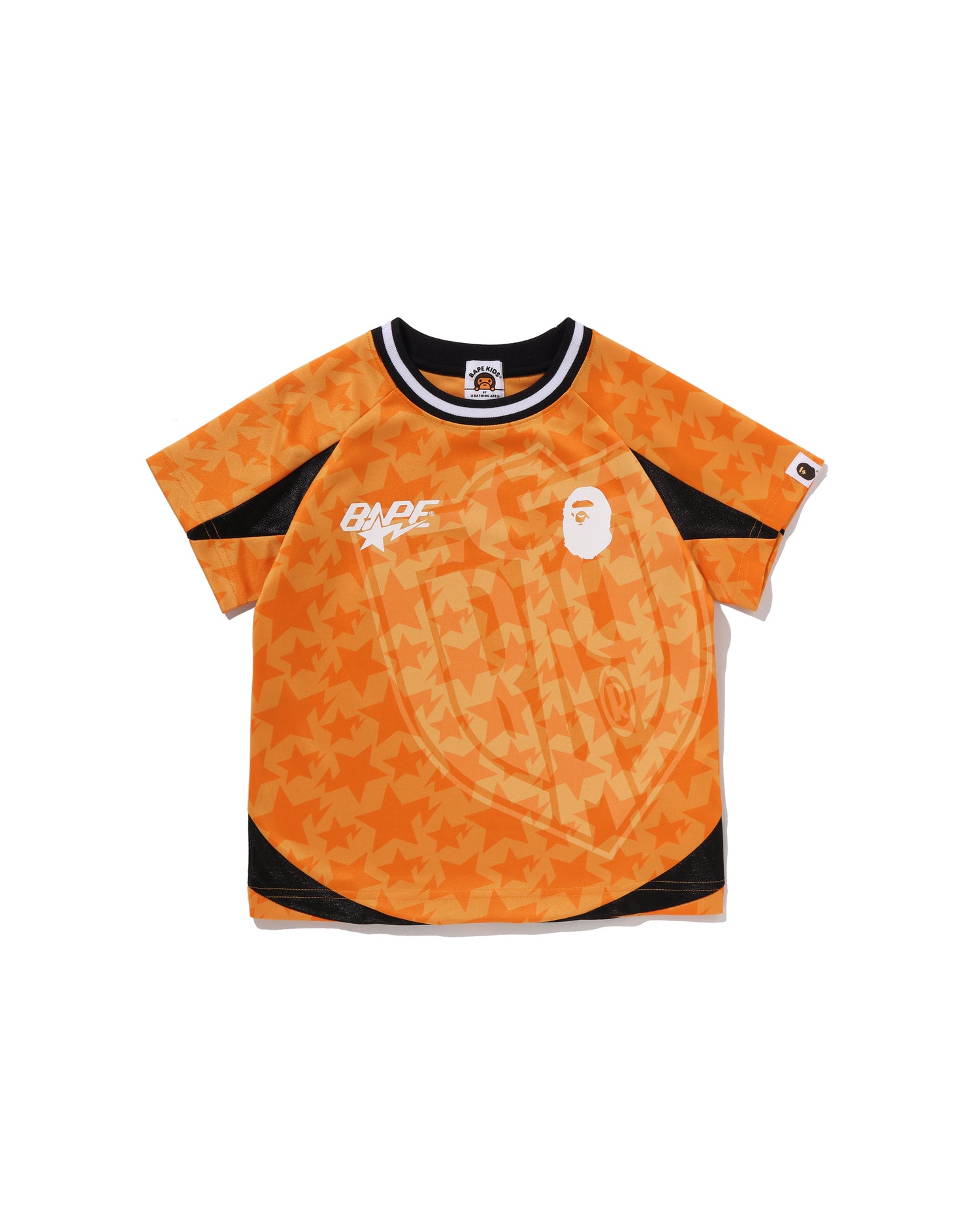 A BATHING APE® Kids STA Allover Soccer Game Tee | Bape official