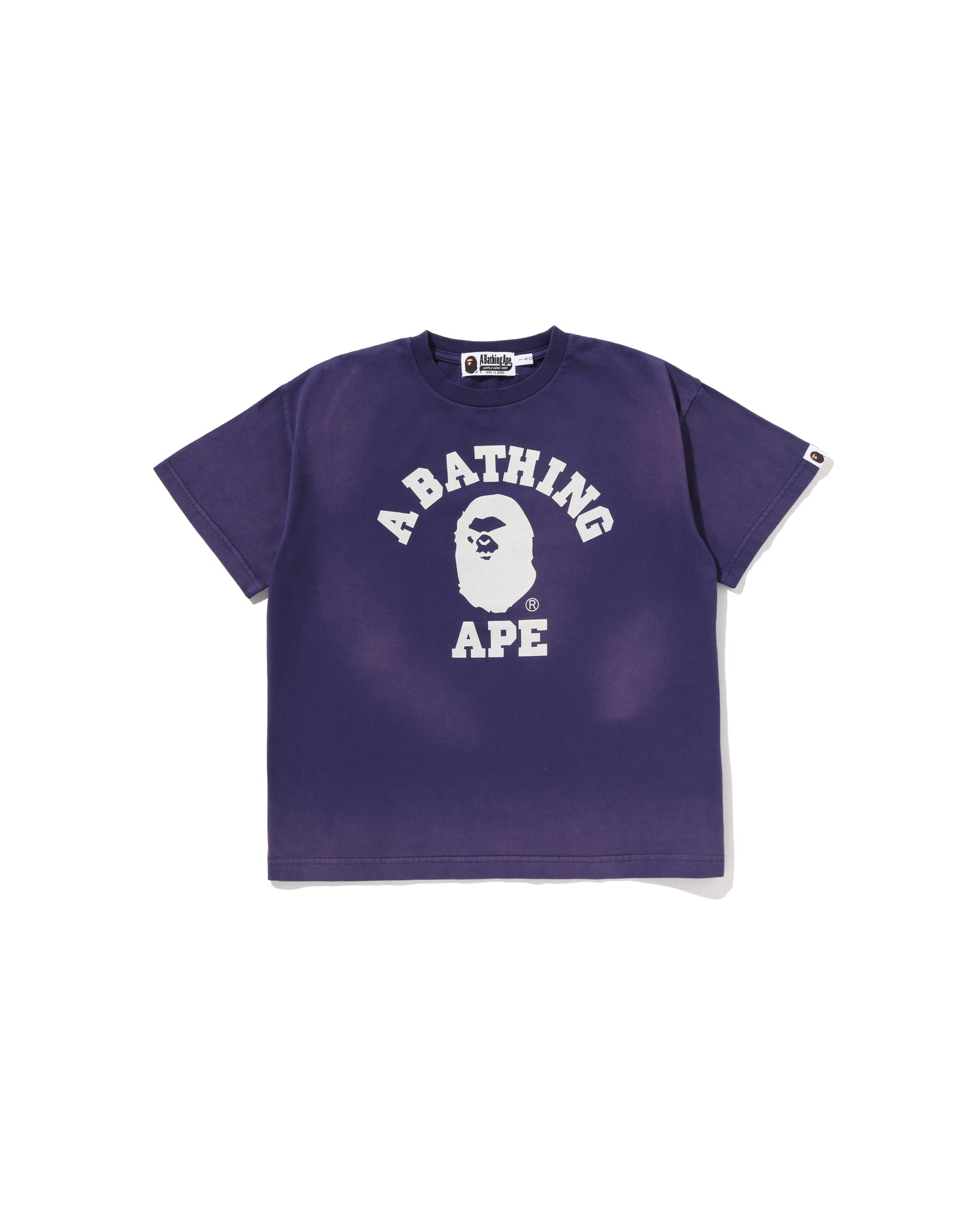 A BATHING APE® Kids Mad Face Washed Effect Relaxed Fit Tee Jr