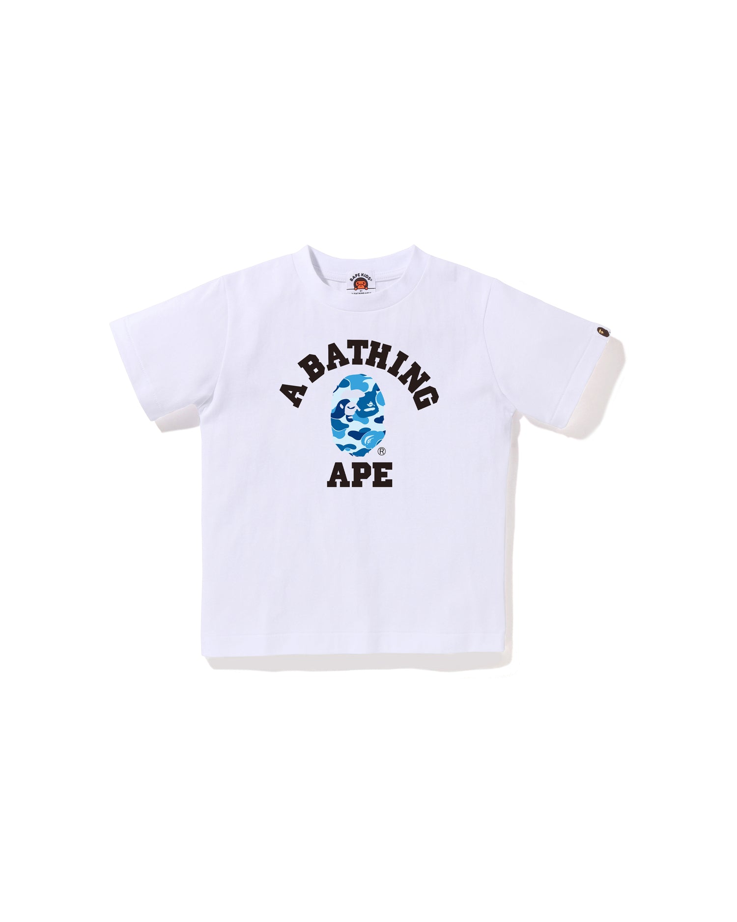 A BATHING APE® Kids Abc Camo College Tee | Bape official website