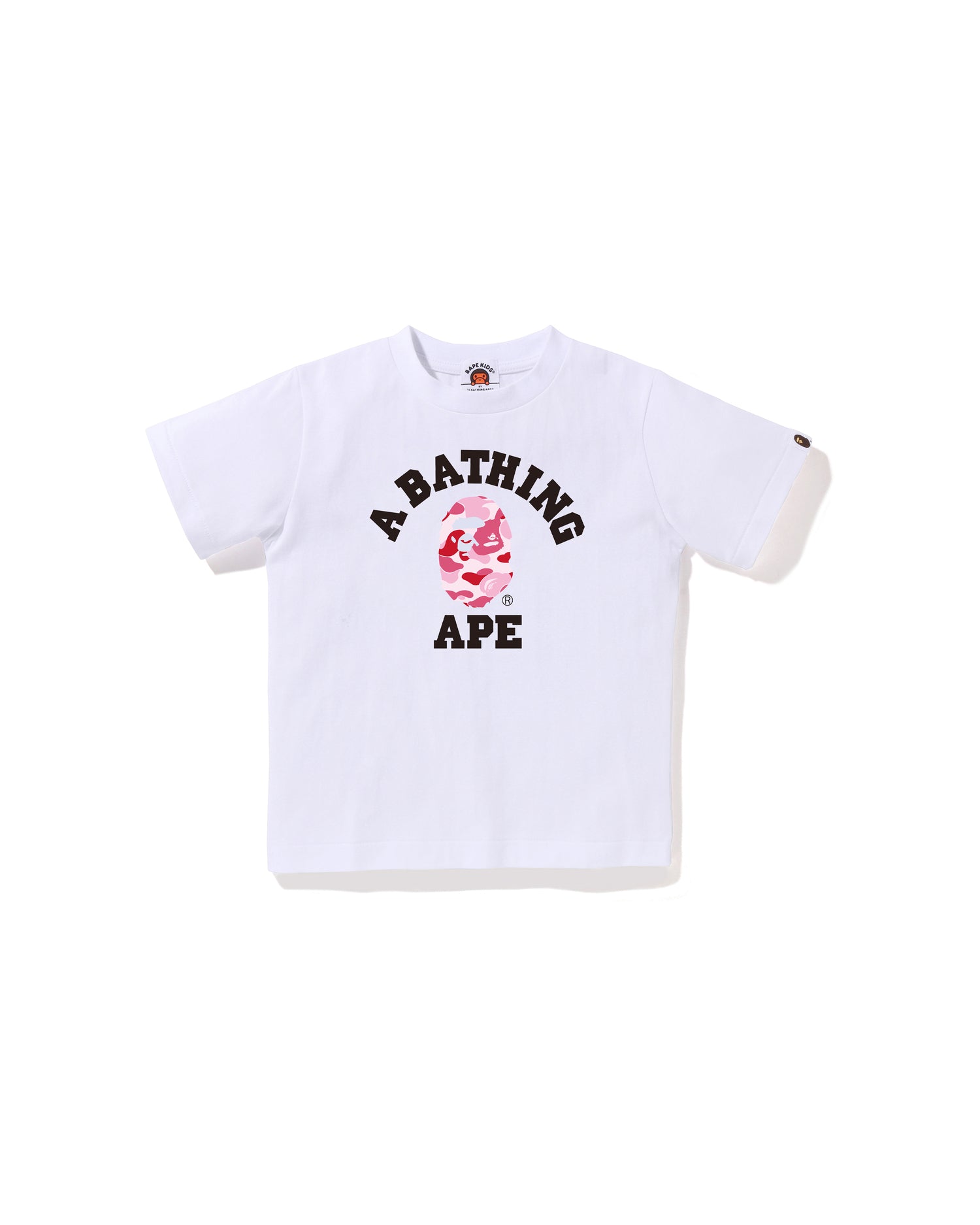 A BATHING APE® Kids Abc Camo College Tee | Bape official website