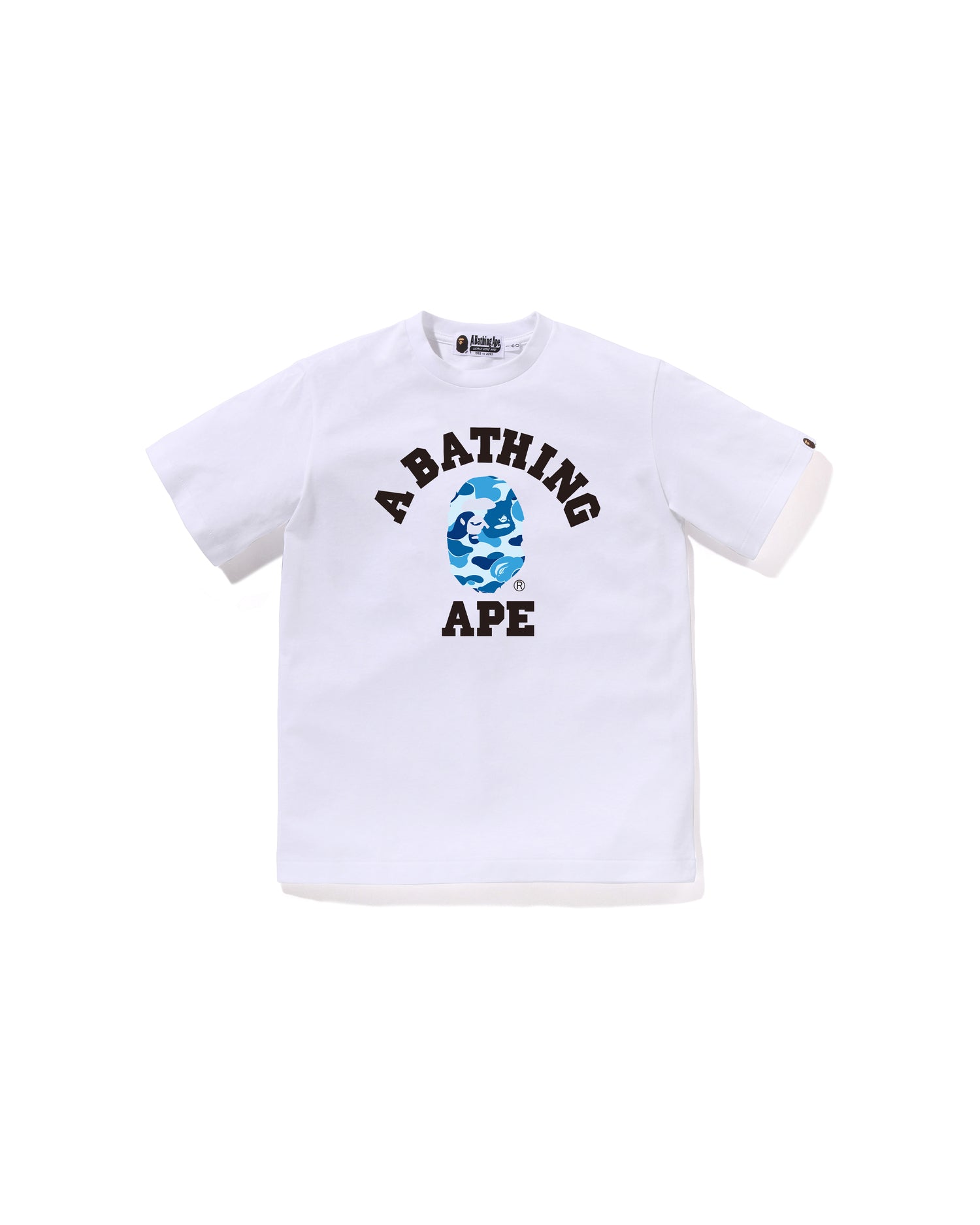A BATHING APE® Kids Abc Camo College Tee Jr | Bape official
