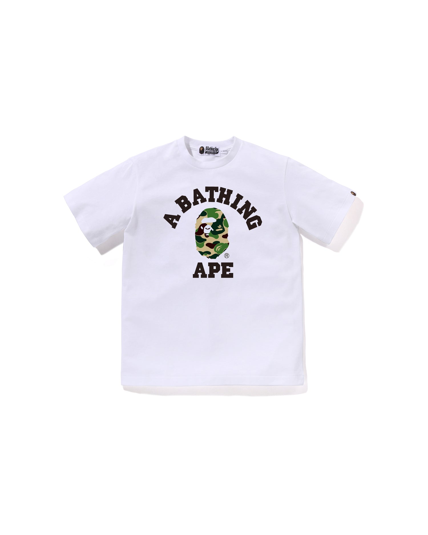A BATHING APE® Kids Abc Camo College Tee Jr | Bape official