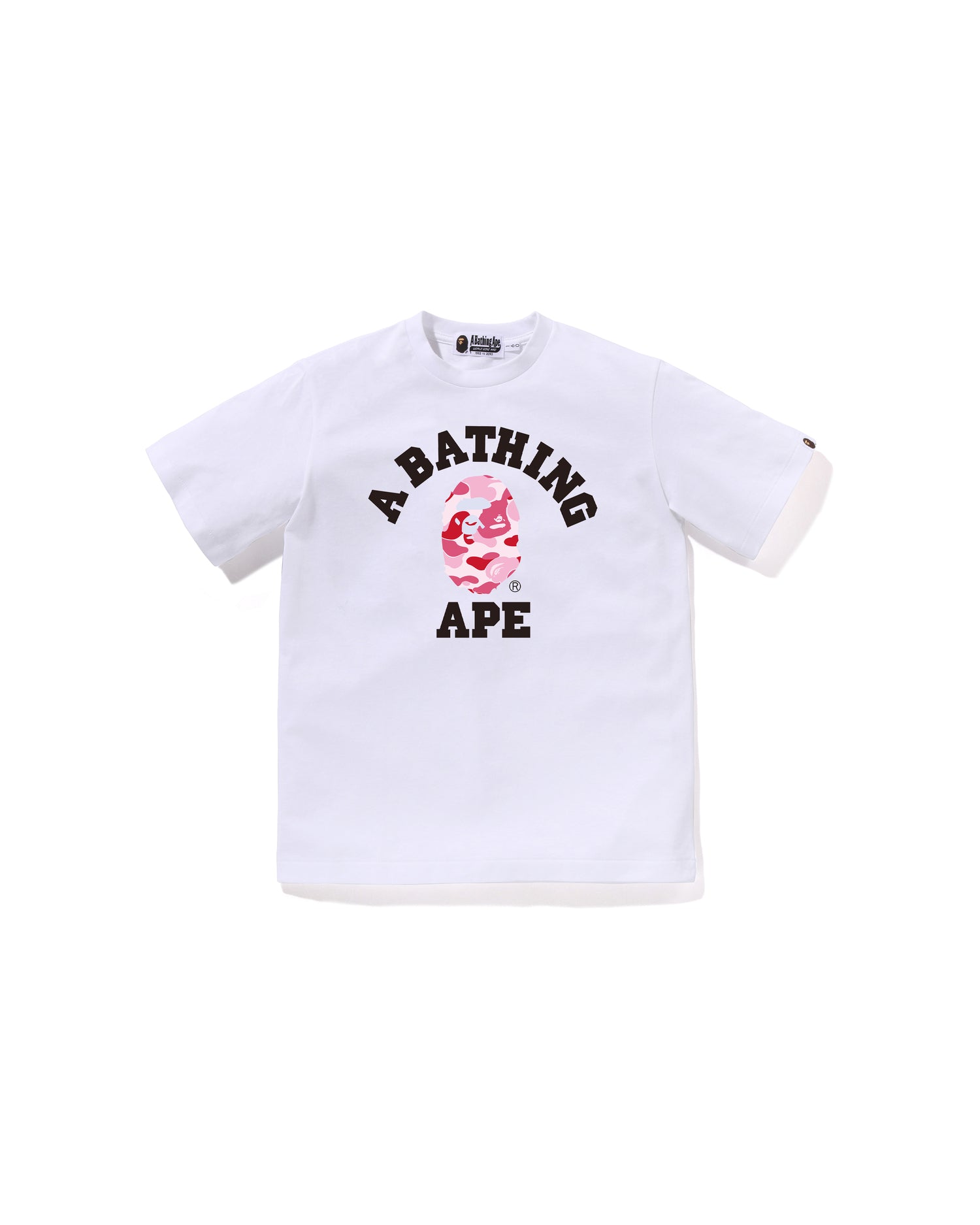 A BATHING APE® Kids Abc Camo College Tee Jr | Bape official