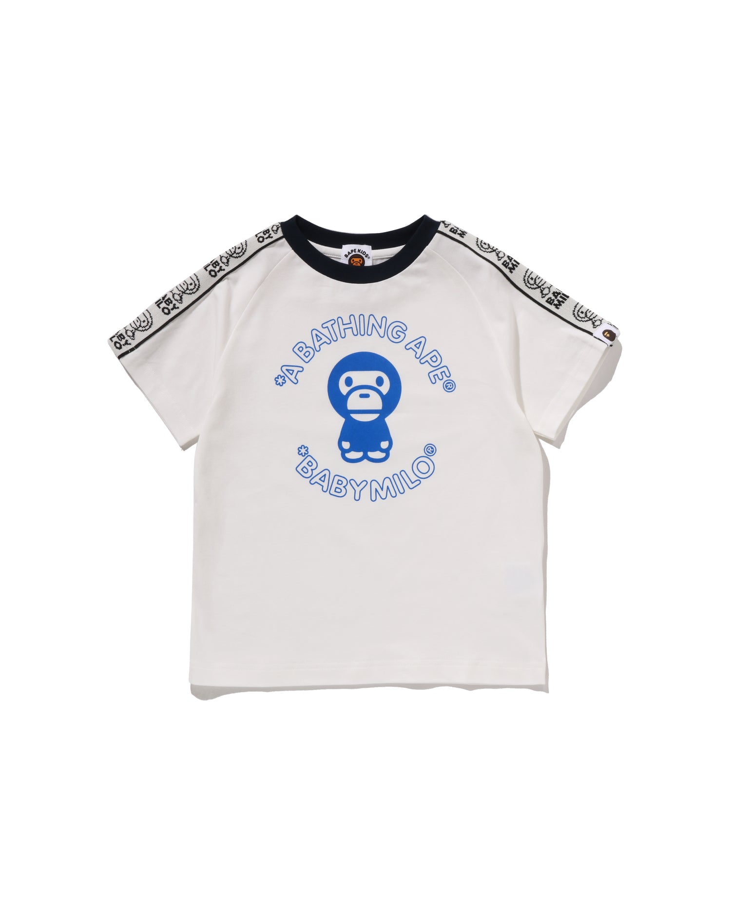 A BATHING APE® Kids Baby Milo Line Tape Tee | Bape official