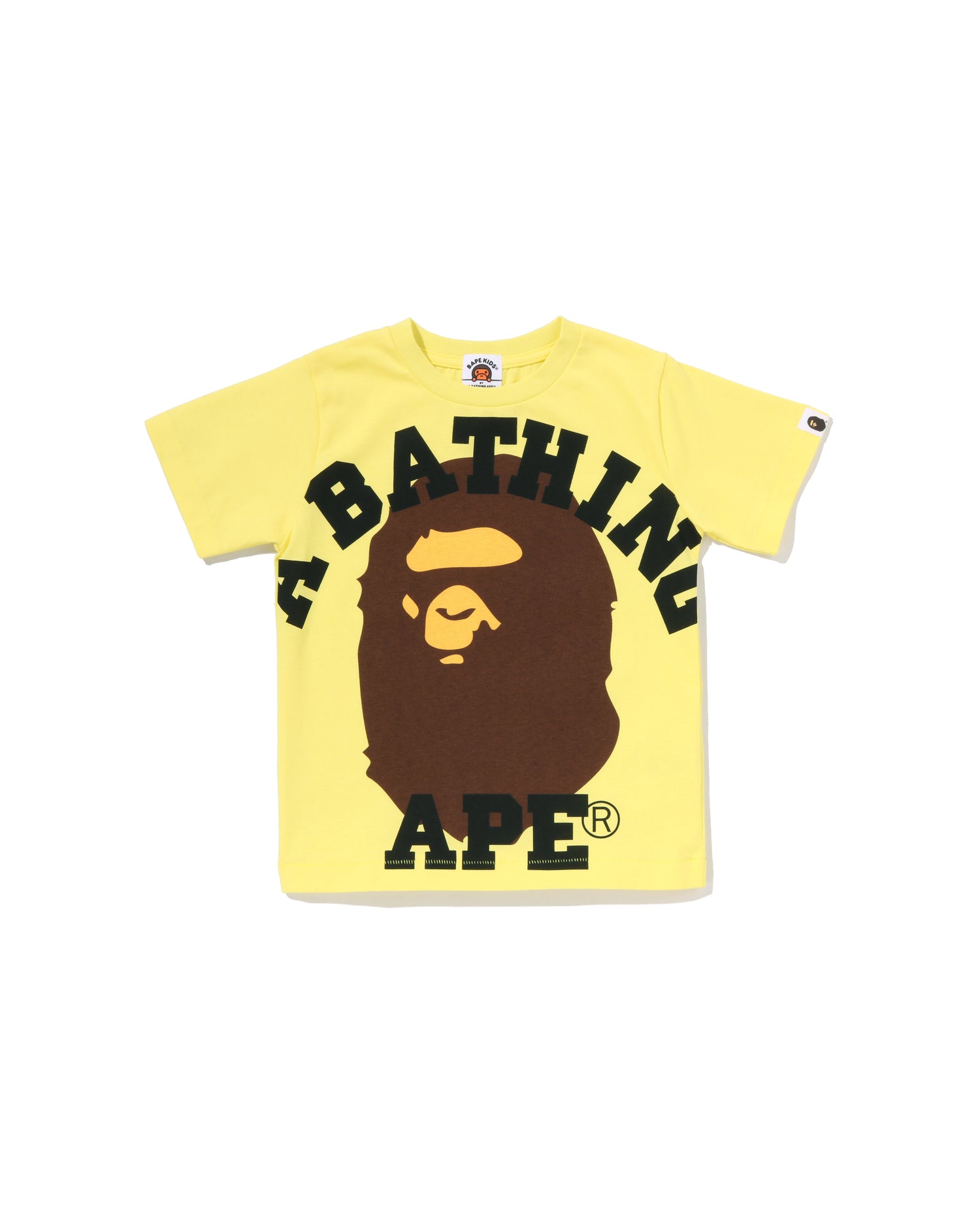 A BATHING APE® Kids Face Over College Tee | Bape official website
