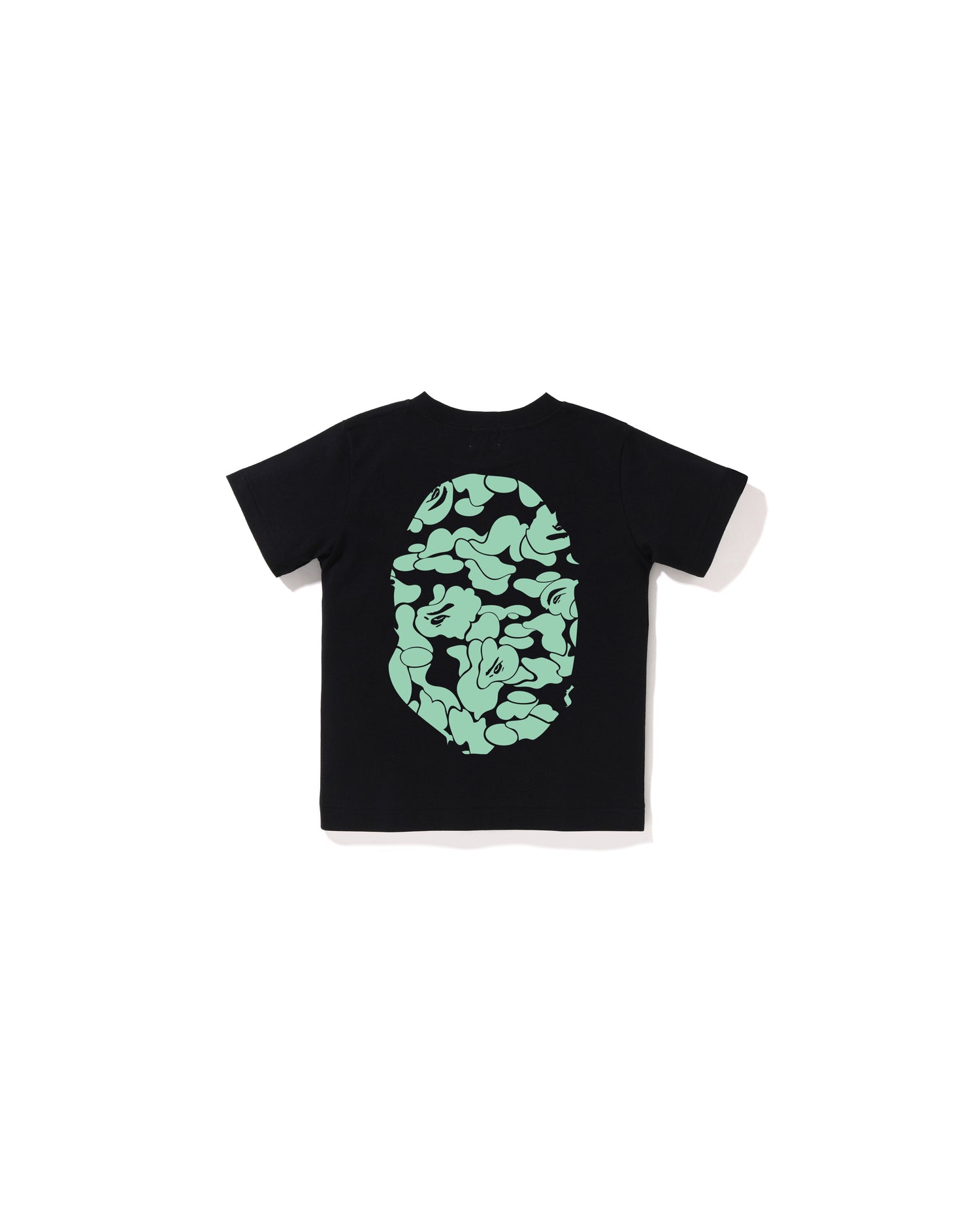 A BATHING APE® Kids Glow in the Dark Camo Big Ape Head Tee | Bape