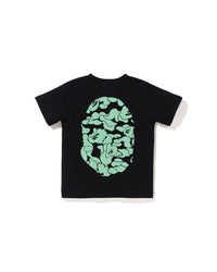 Kids Glow in the Dark Camo Big Ape Head Tee