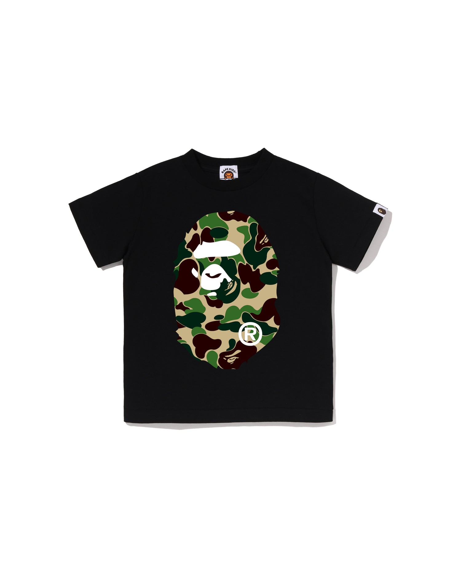 A BATHING APE® Kids ABC Camo Big Ape Head Tee | Bape official