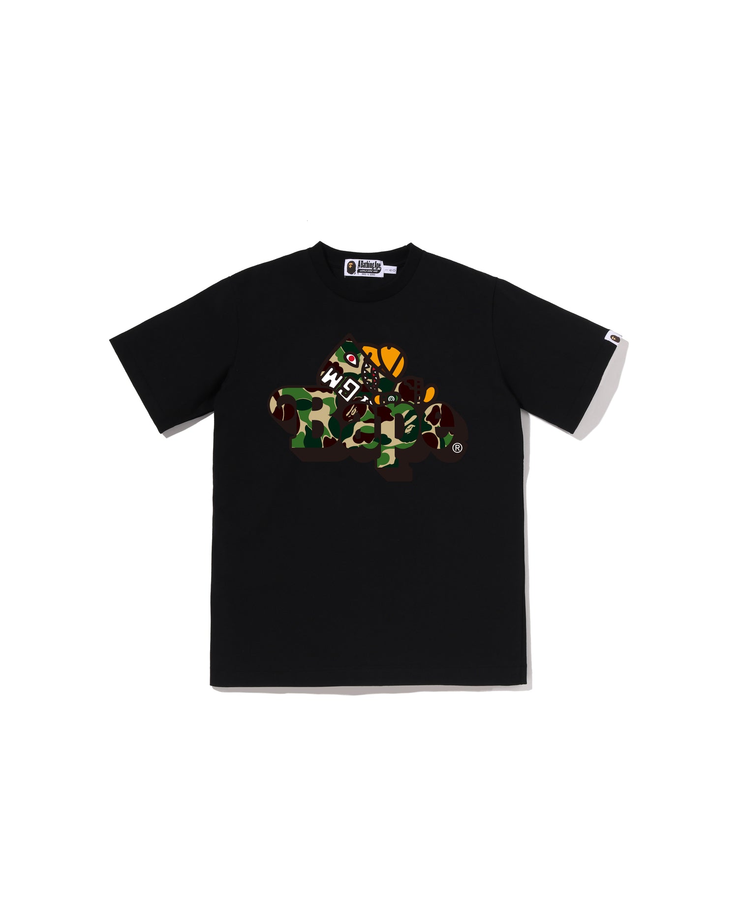 A BATHING APE® Kids ABC Camo Shark Milo on Bape Tee Jr | Bape
