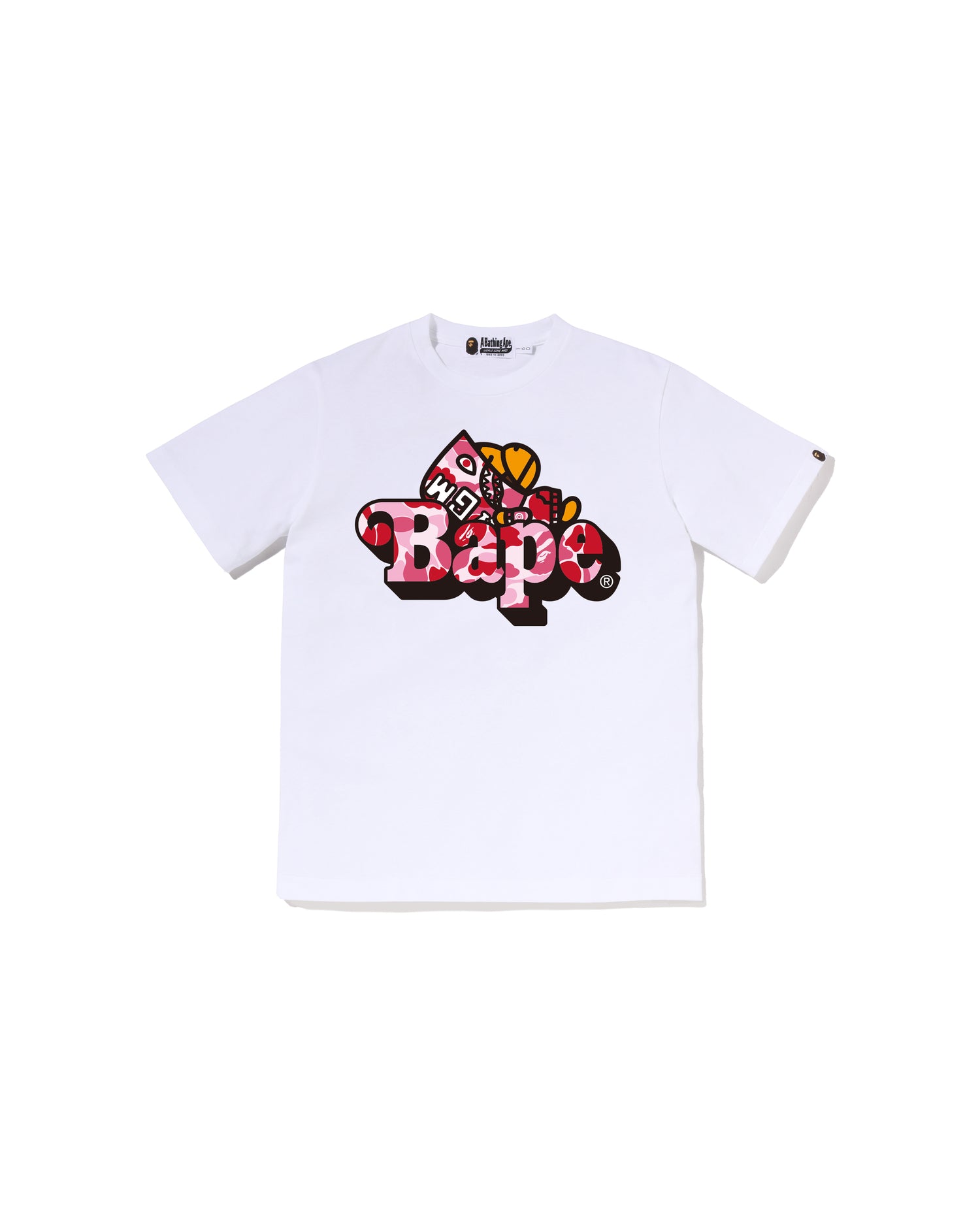 A BATHING APE® Kids ABC Camo Shark Milo on Bape Tee Jr | Bape