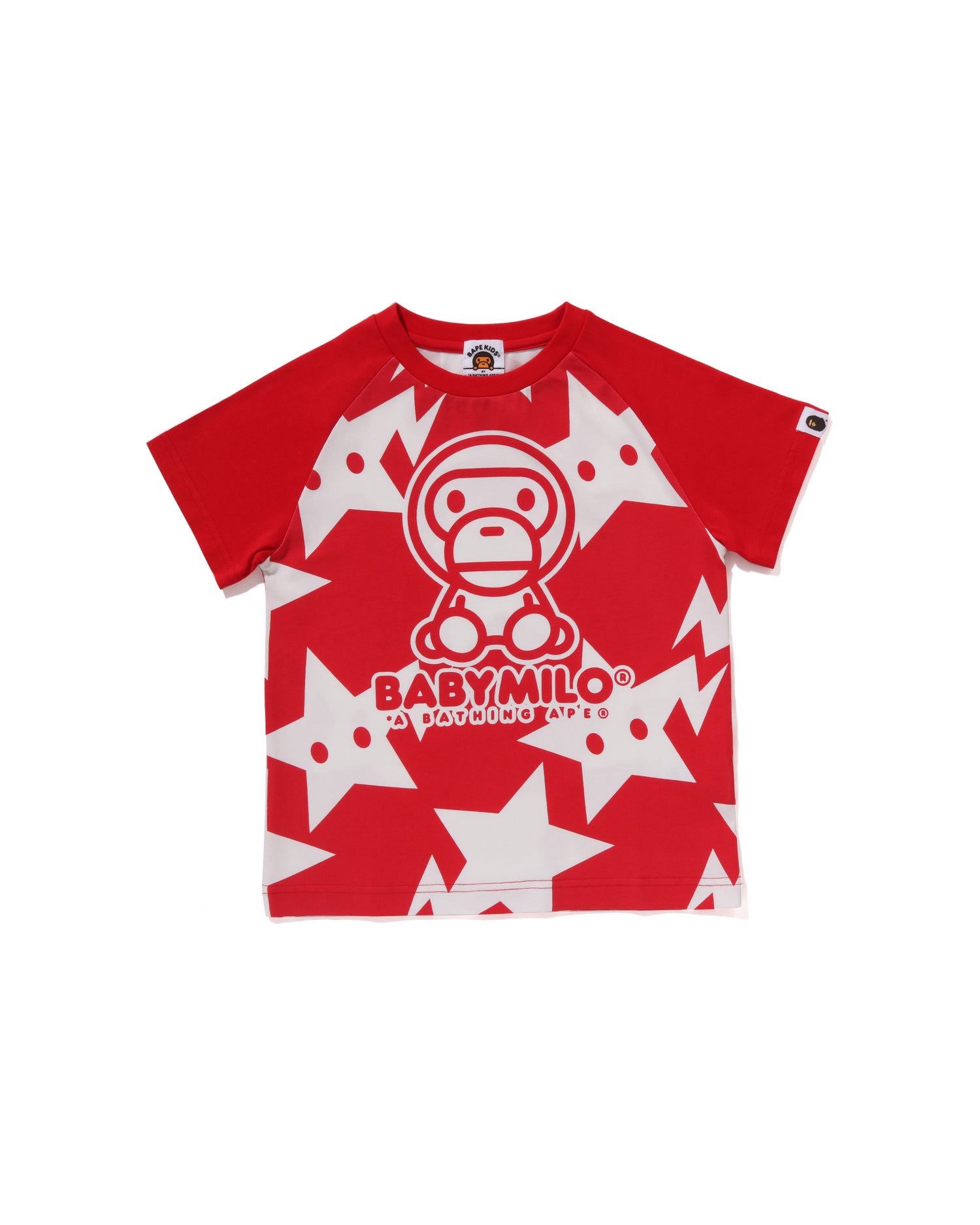 A BATHING APE® Kids Baby Milo STA Raglan Tee | Bape official