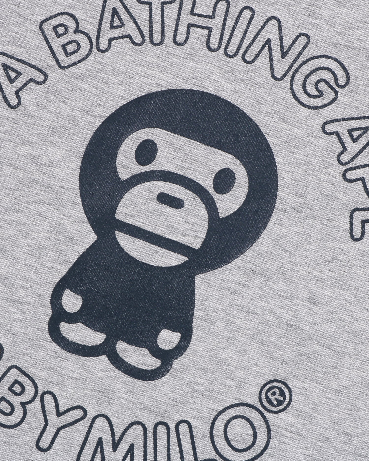 A Bathing Ape BABY MILO Tシャツ グレー L A BATHING APE® Kids Baby Milo Trim Tee | Bape official website