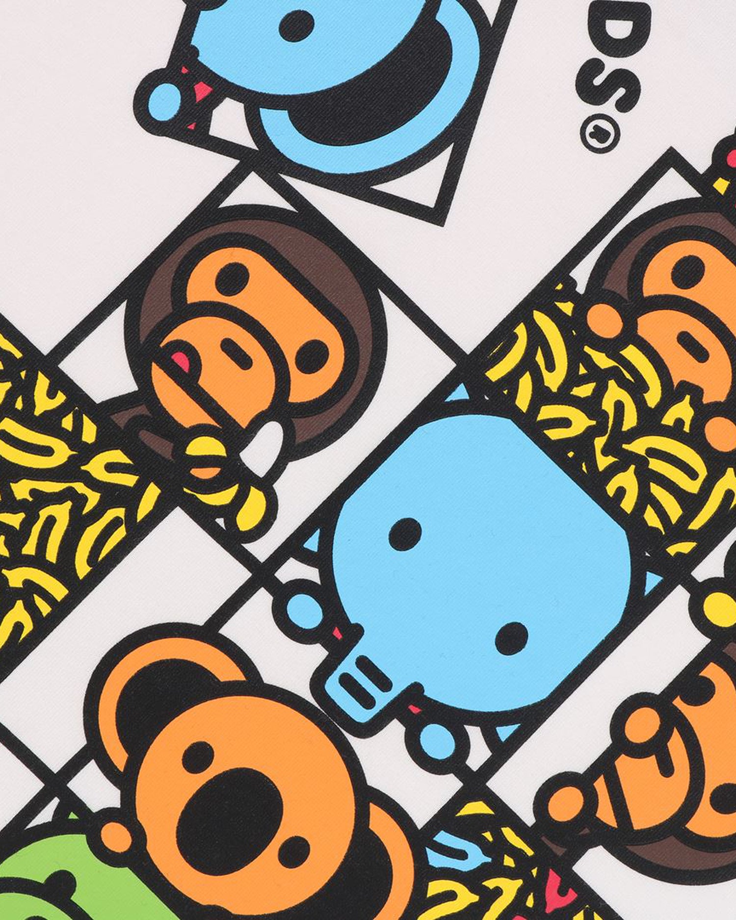 A BATHING APE® Kids Baby Milo Friends Block Tee | Bape official
