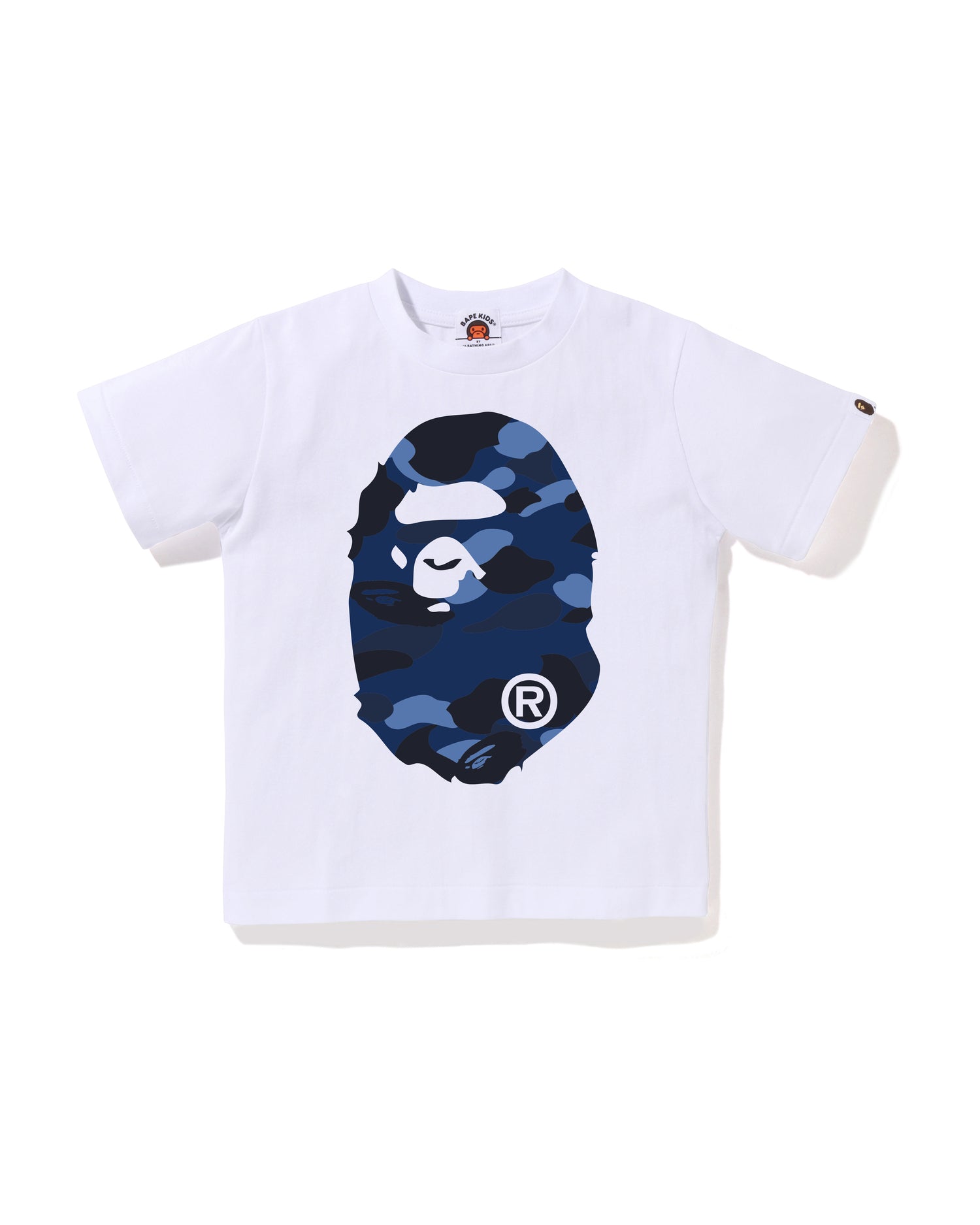 A BATHING APE® Kids Color Camo Big Ape Head Tee | Bape