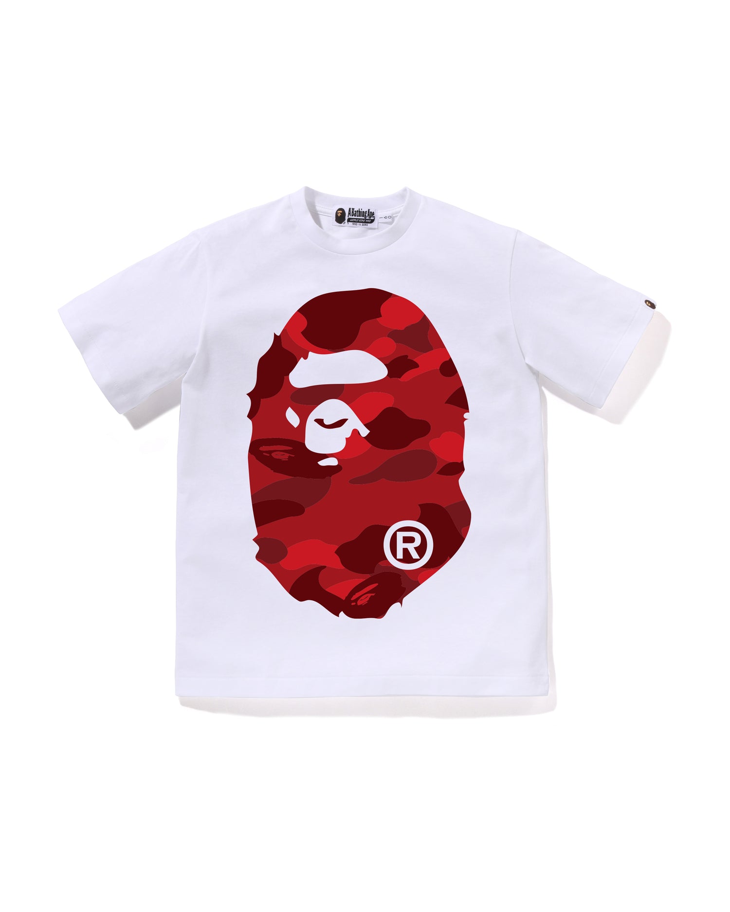 A BATHING APE® Kids Color Camo Big Ape Head Tee Jr | Bape official
