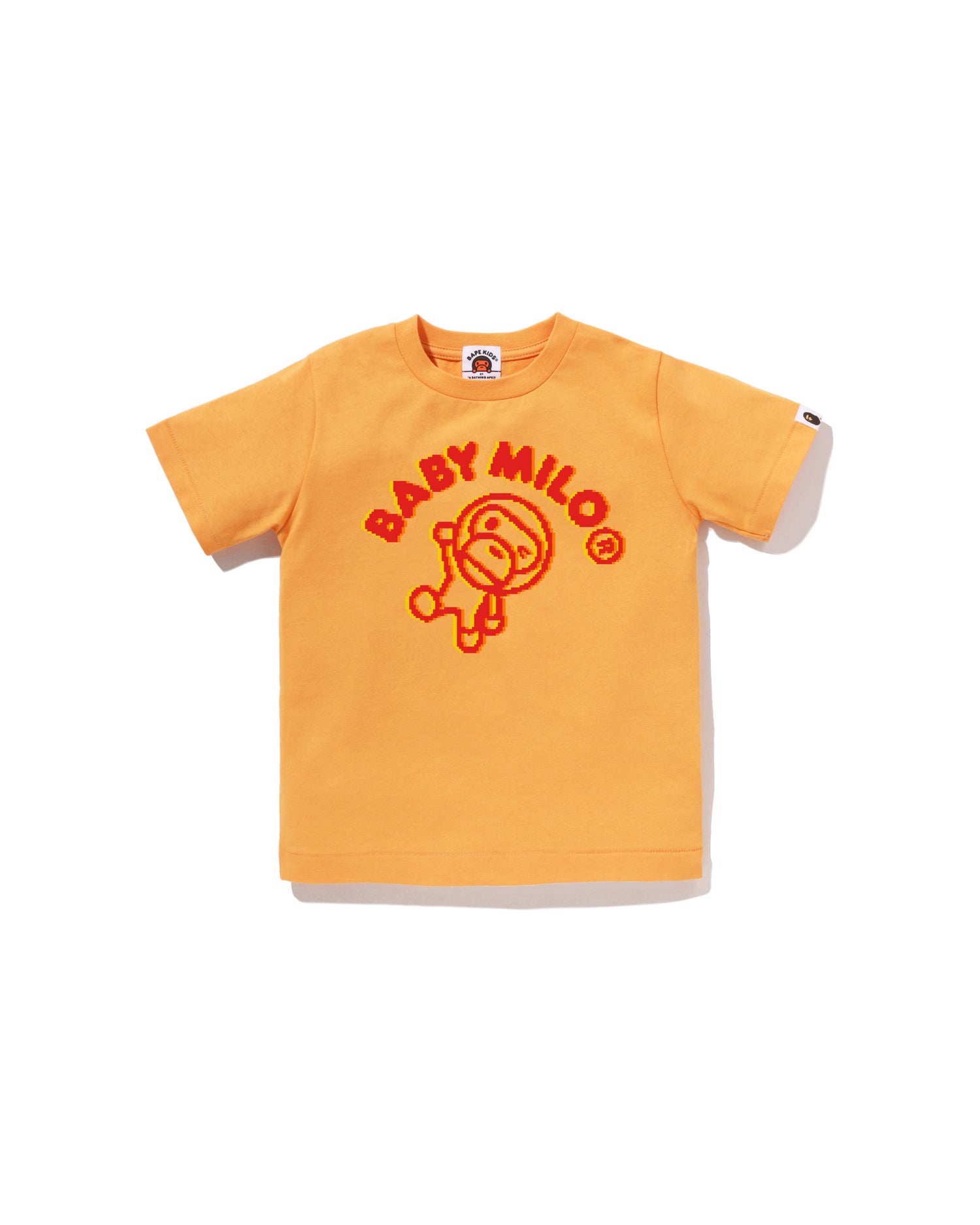 A BATHING APE® Kids Retro Pixel Winking Milo Tee | Bape official