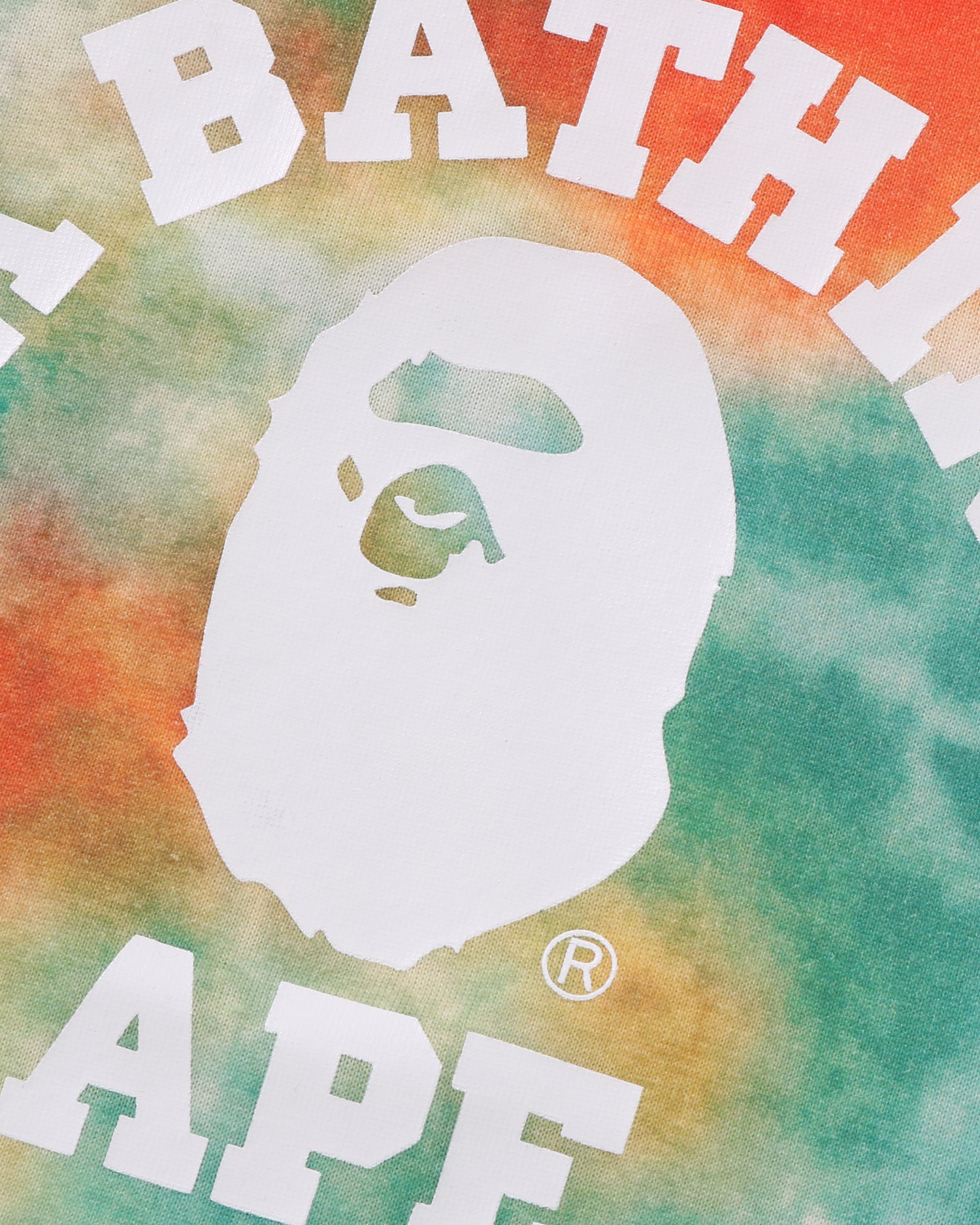 A BATHING APE® Kids College Tie Dye Tee | Bape official website