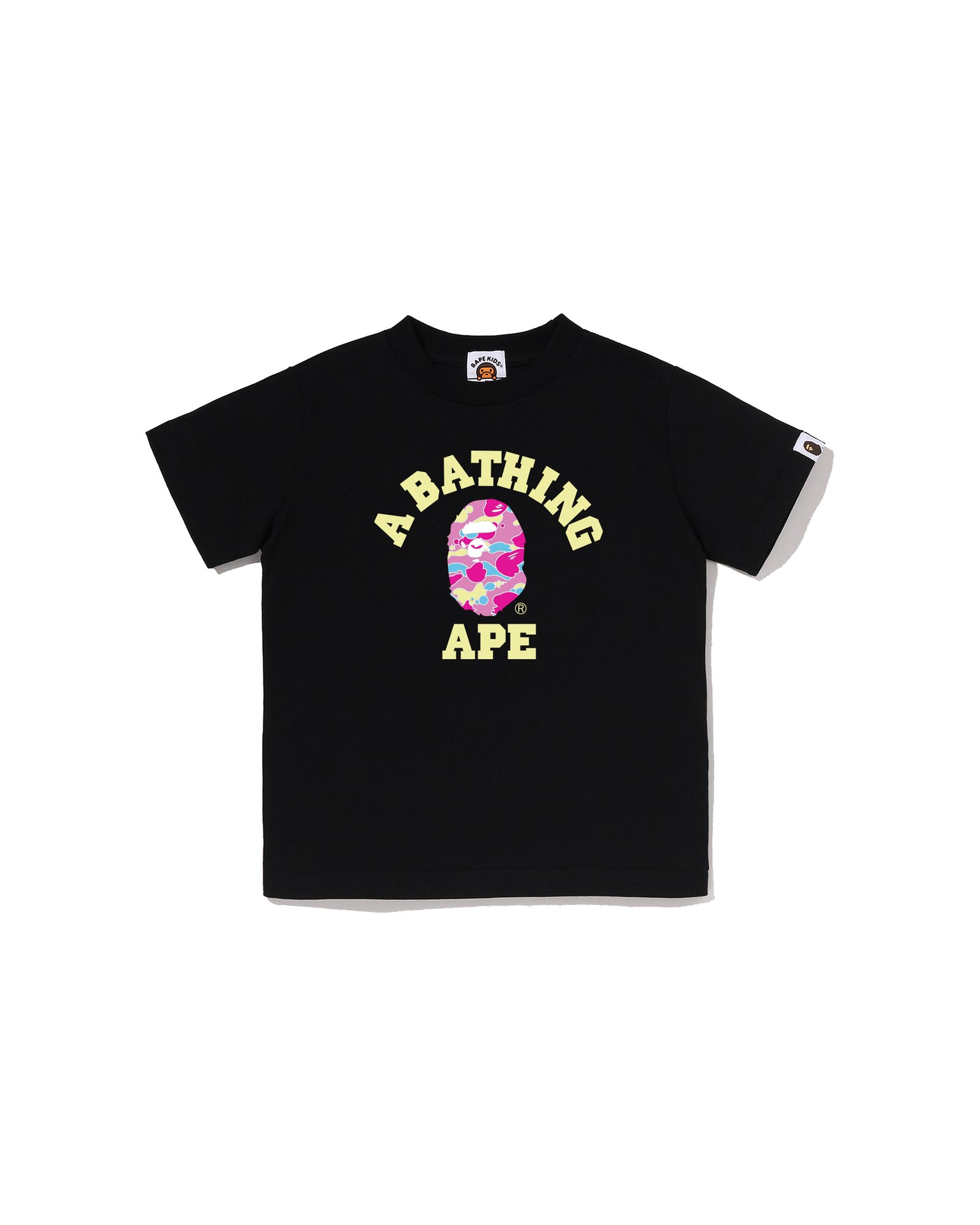 A BATHING APE® Kids STA Camo College Tee | Bape official website