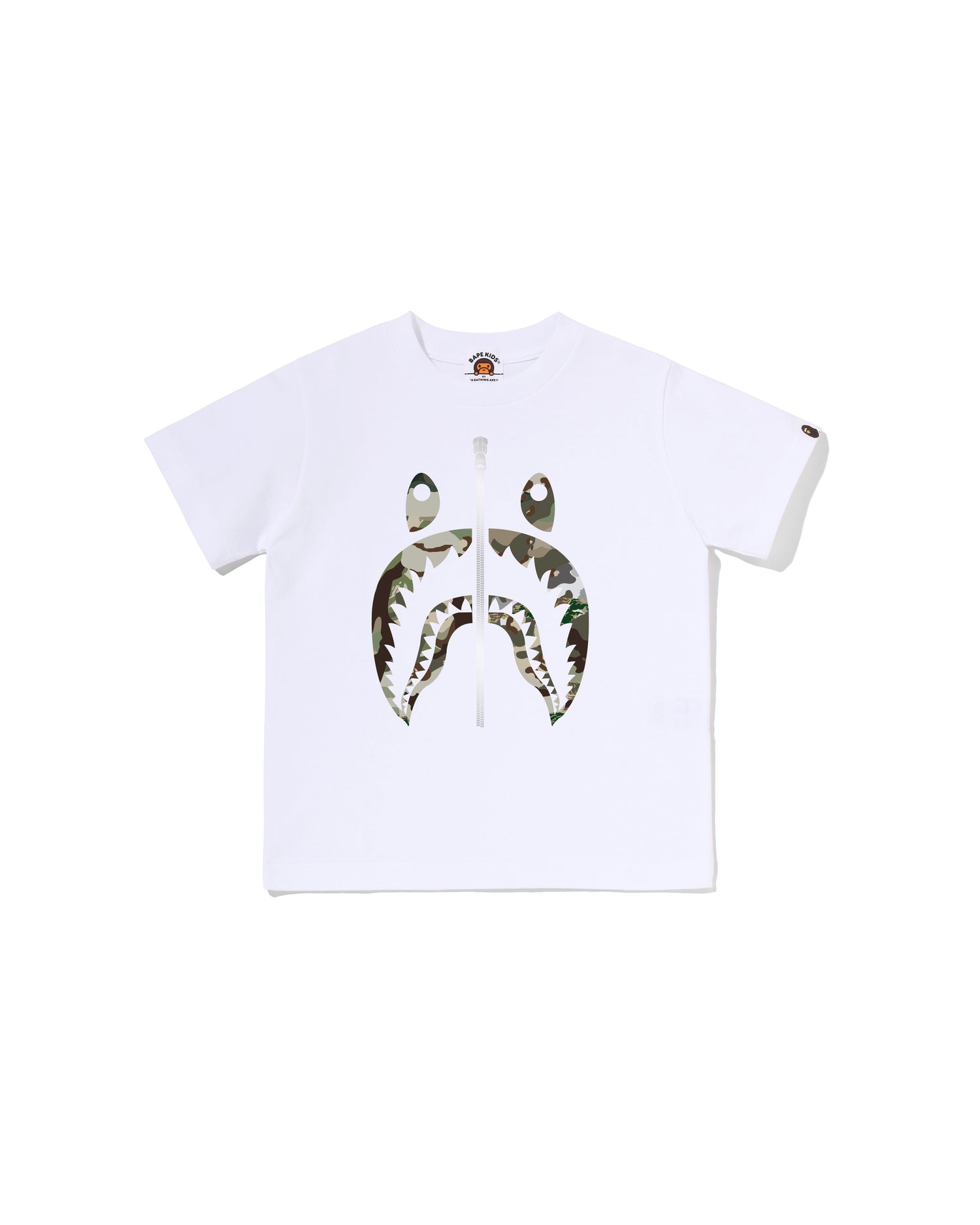 A BATHING APE® Kids Hybrid Camo Shark Tee | Bape official website