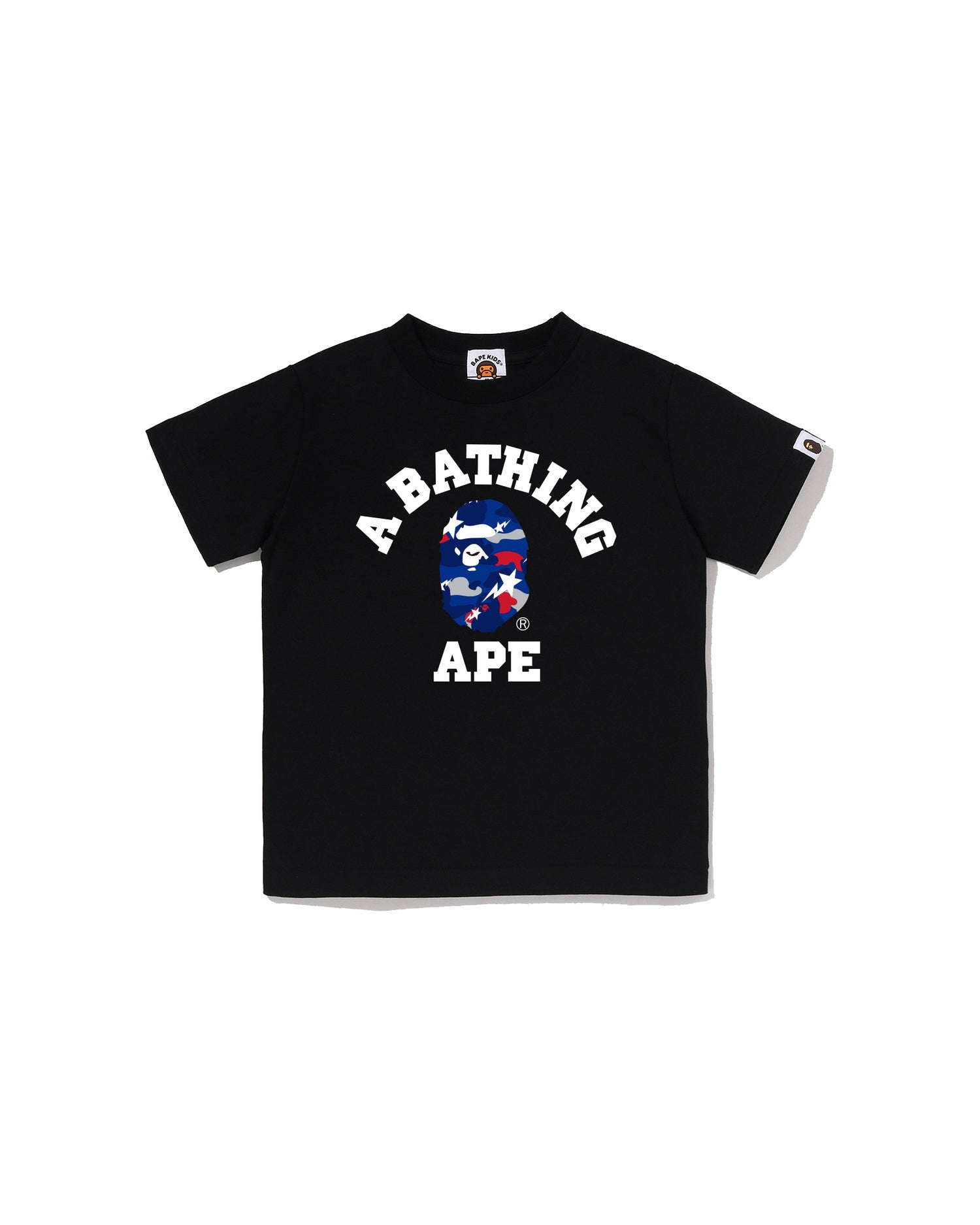 A BATHING APE® Kids STA Strike Camo College Tee | Bape official