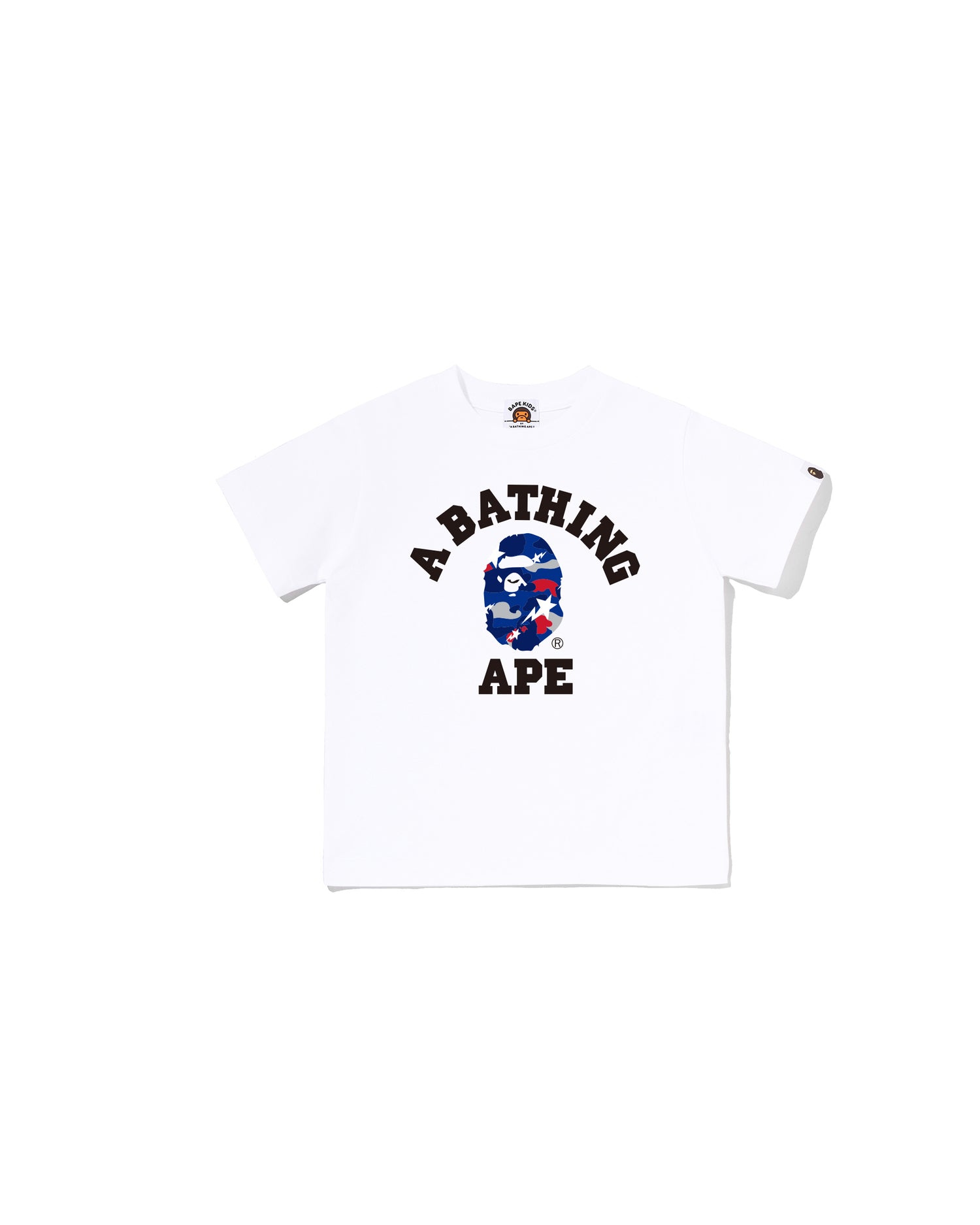 A BATHING APE® Kids STA Strike Camo College Tee | Bape official