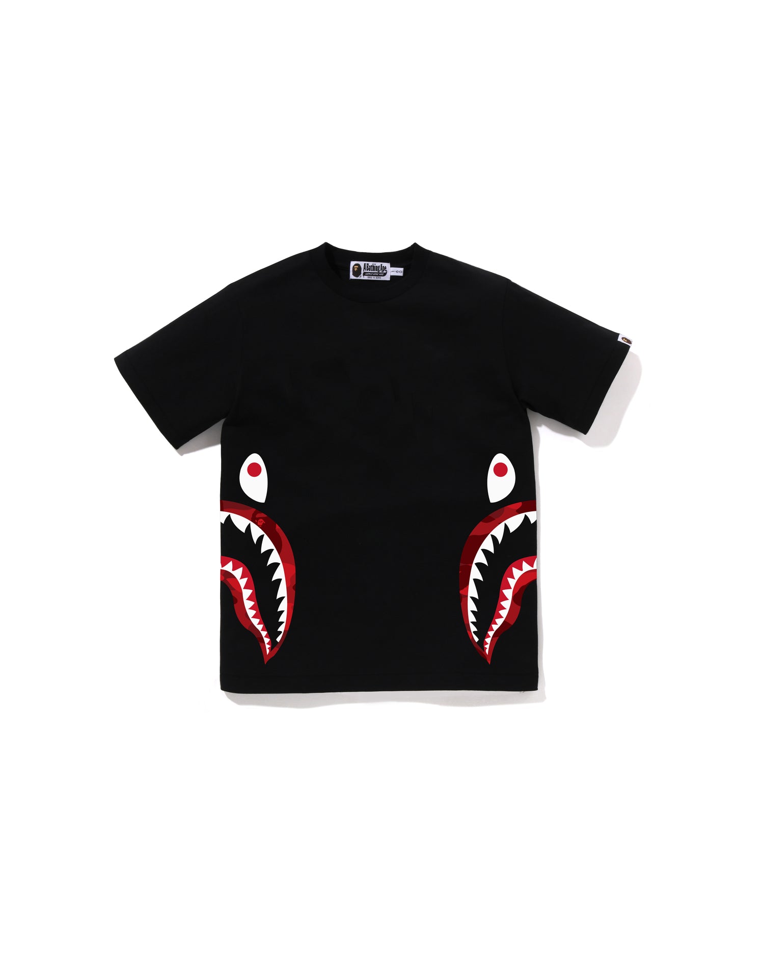 A BATHING APE® Kids Color Camo Side Shark Tee Jr | Bape official