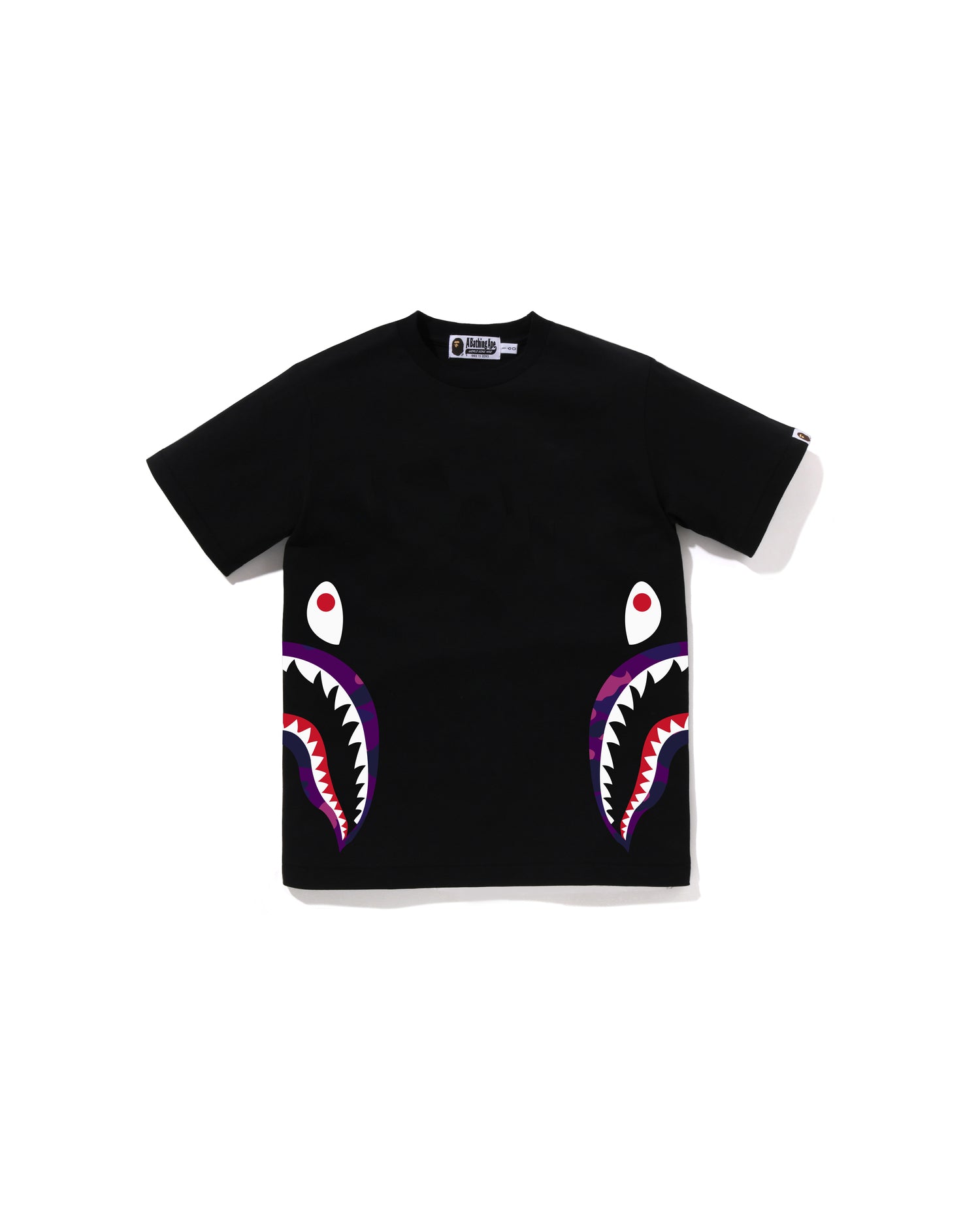 A BATHING APE® Kids Color Camo Side Shark Tee Jr | Bape official